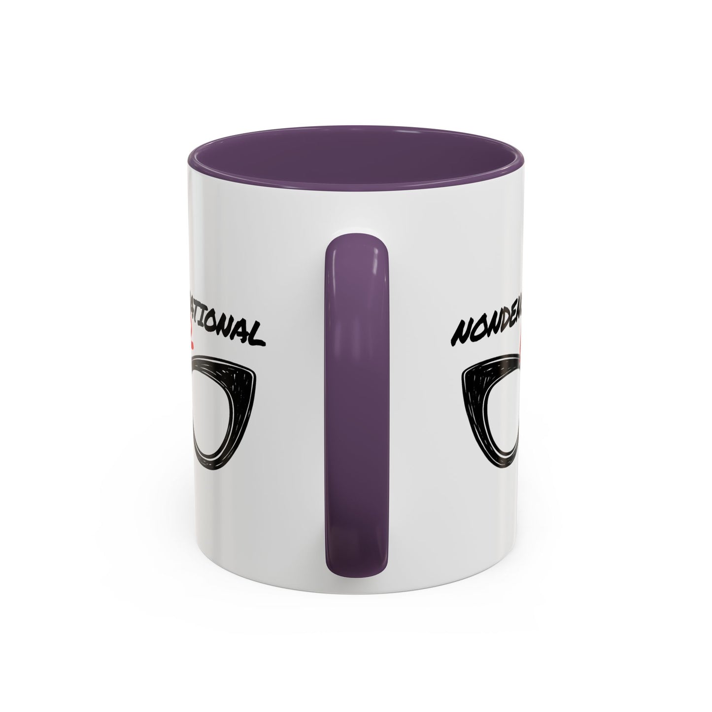 Nondenominational Nerd Mug, Funny Geek Coffee Cup, Comic Book Lover Gift, Nerdy Fandom Mug, Comics And Merch - Color Rim Option