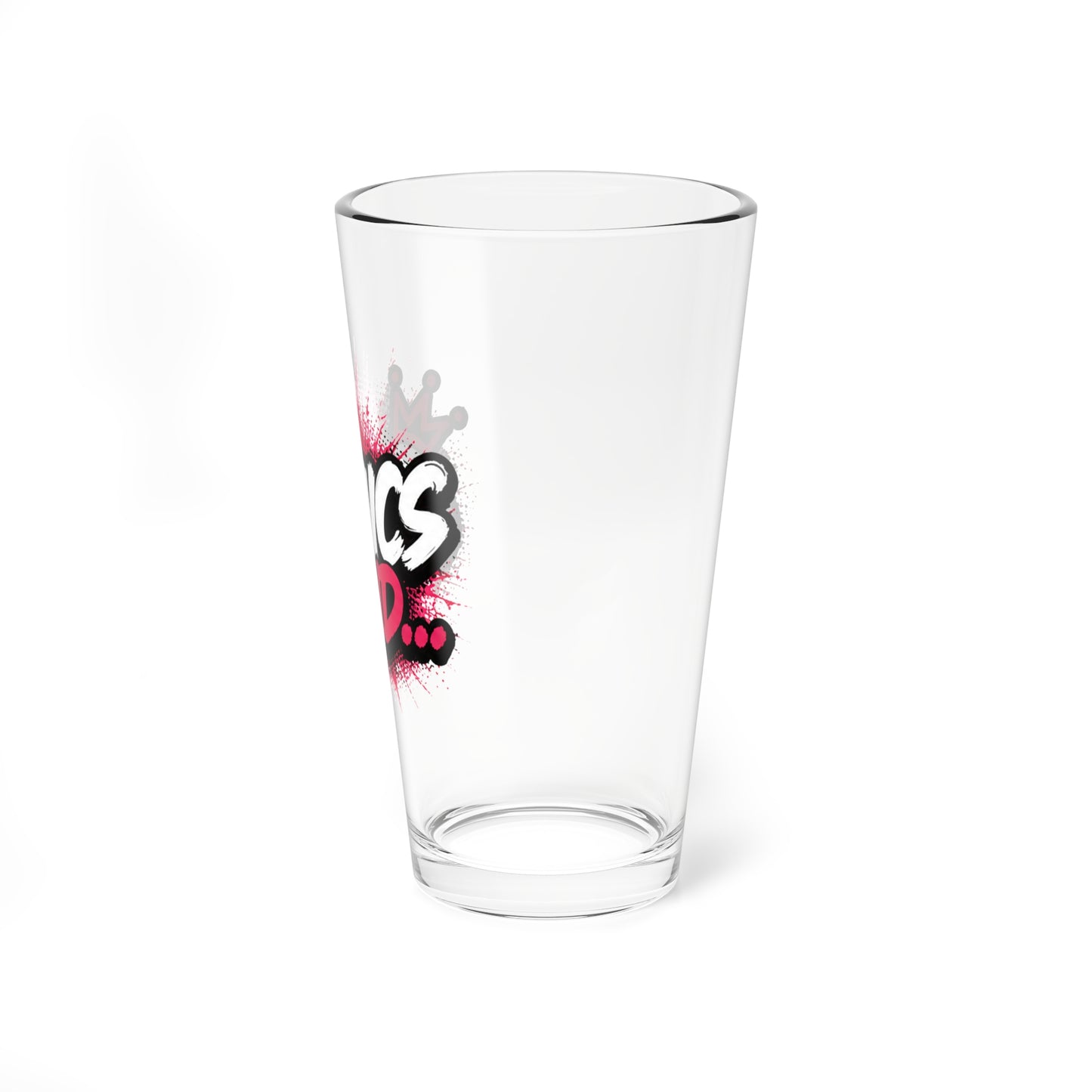 Comics And... 16oz Pint Glass | Official Comics And Logo Mixing Glass | Comic Book Fan Drinkware | Beer & Cocktail Glass
