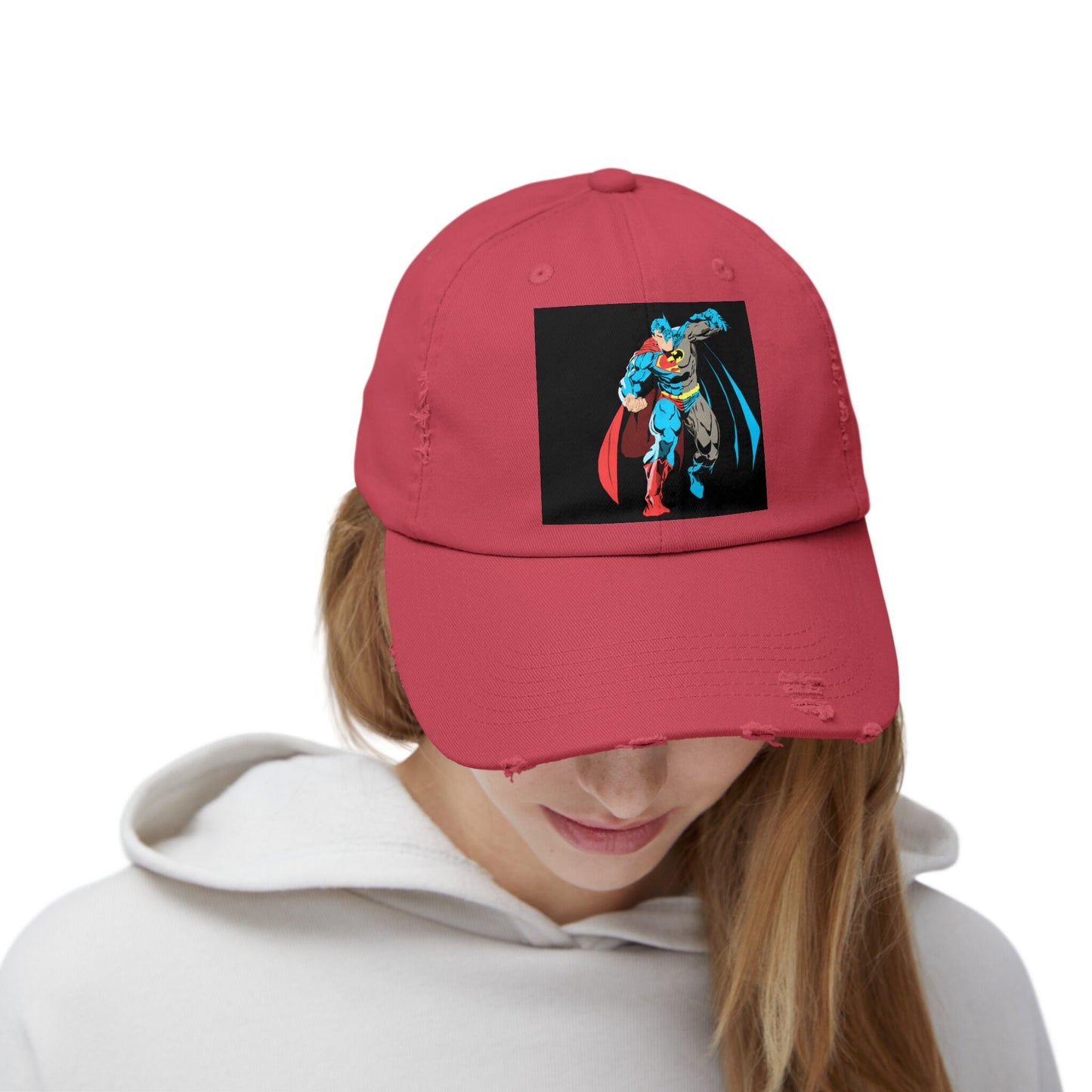 Composite Superman Unisex Distressed Cap