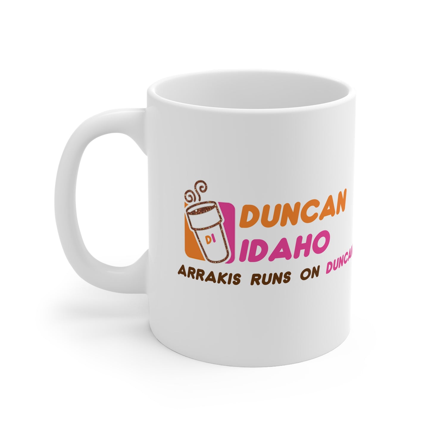Duncan Idaho Mug, Dune Character Coffee Cup, Sci-Fi Novel Fan Gift, 11oz White Ceramic Tea Mug, Geeky Movie Theme Drinkware, Unique Present