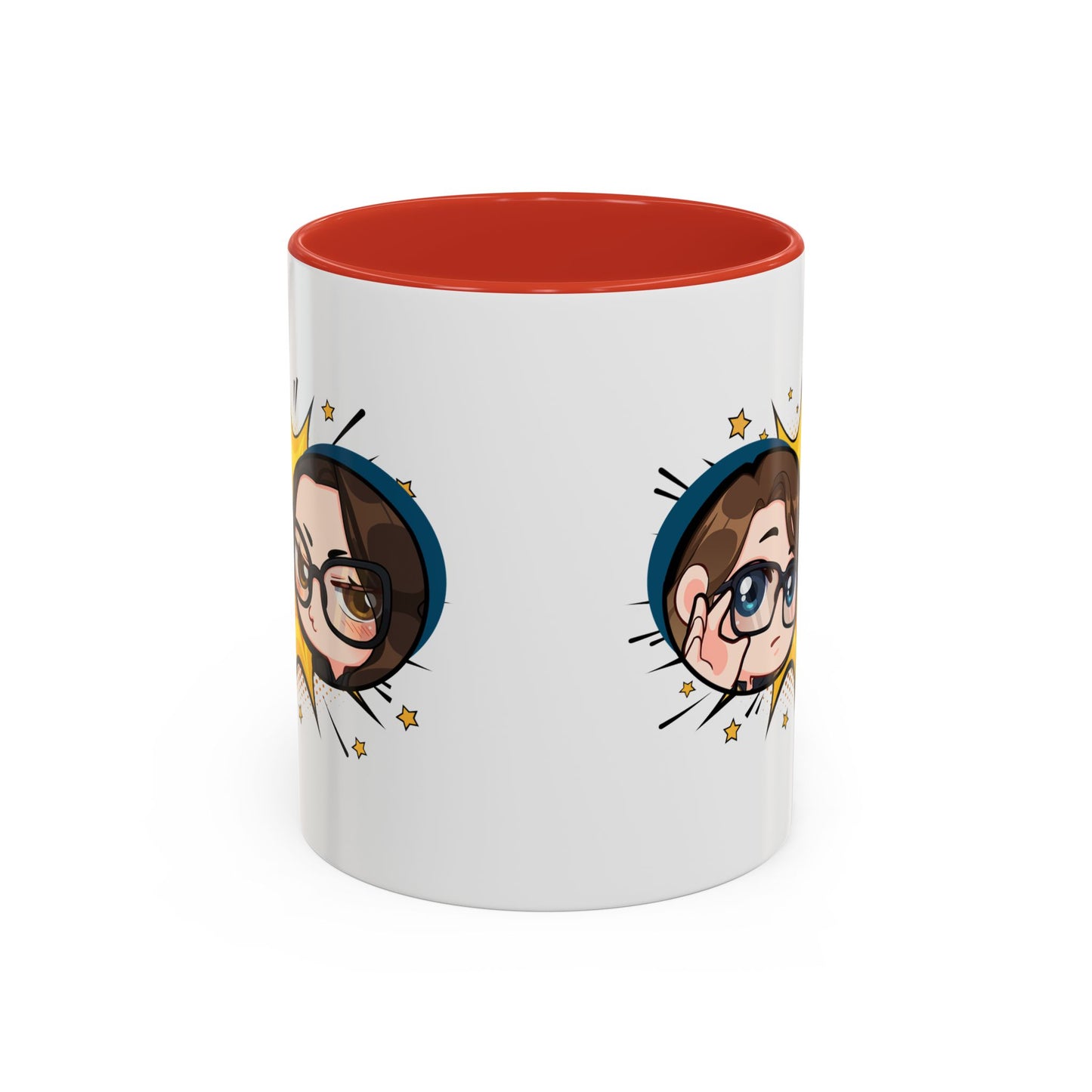 Plotholes & Payoffs Chibi Logo Ceramic Accent Mug