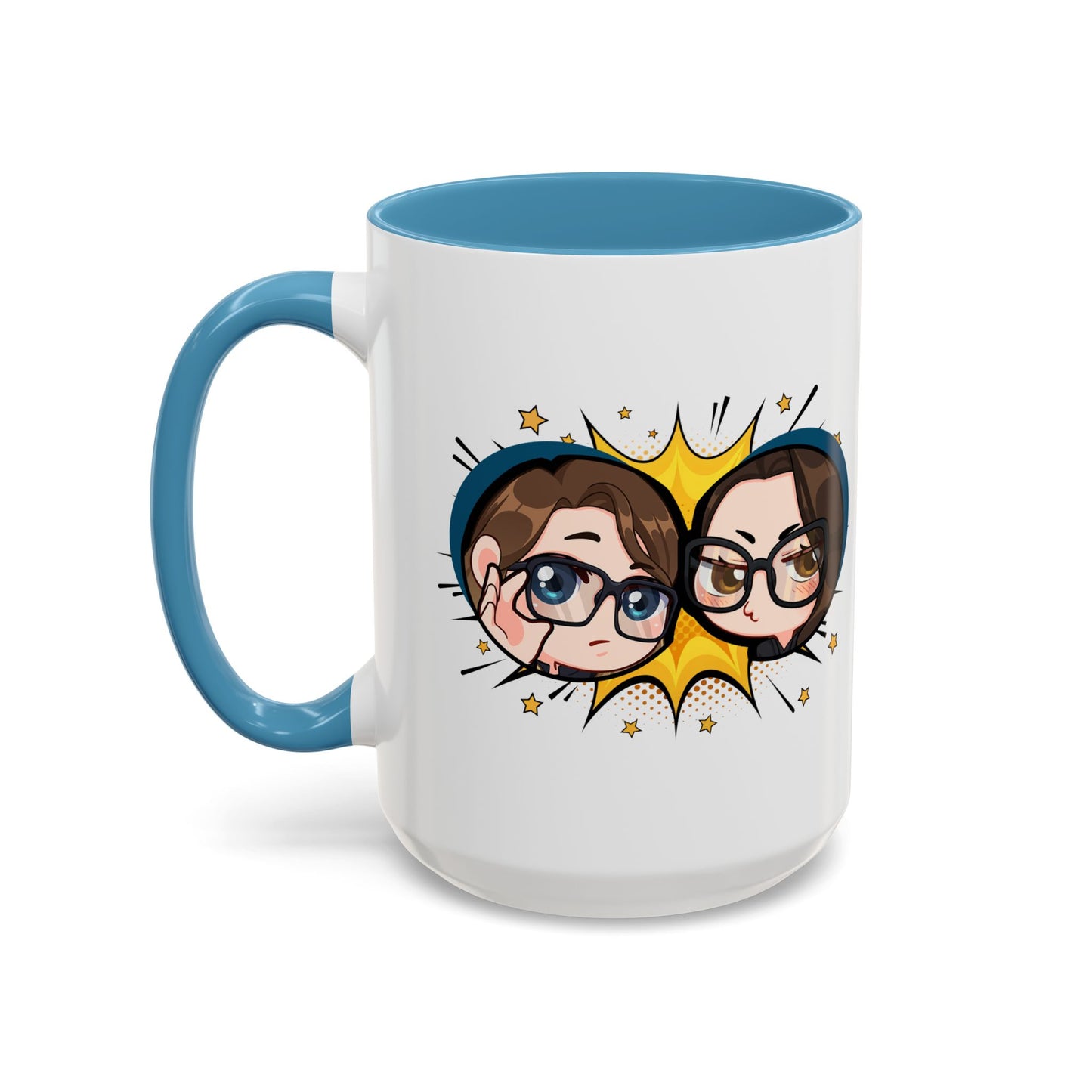 Plotholes & Payoffs Chibi Logo Ceramic Accent Mug