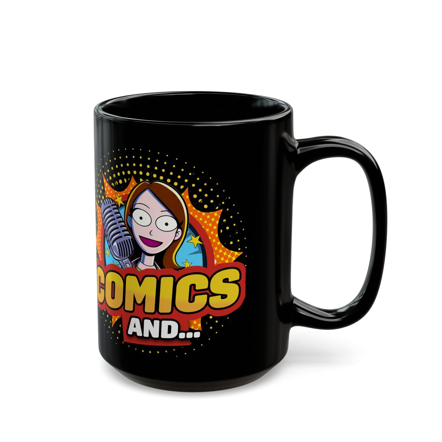 NEW Comics And... Black Mug (11oz, 15oz)