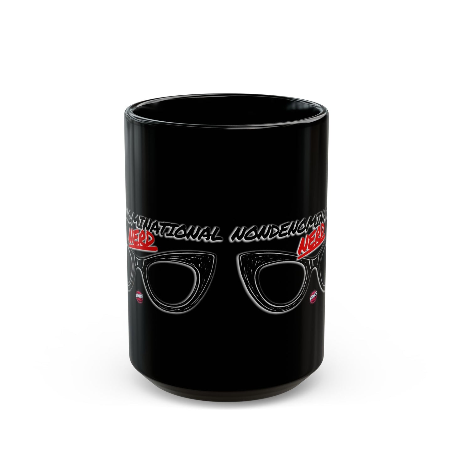 Nondenominational Nerd Mug, Funny Geek Coffee Cup, Comic Book Lover Gift, Nerdy Fandom Mug, Comics And Merch