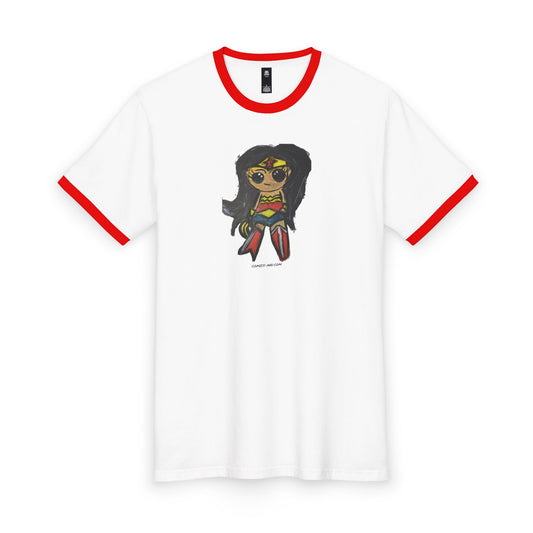 Chibi Wonder Woman Graphic T-Shirt | Ringer Tee