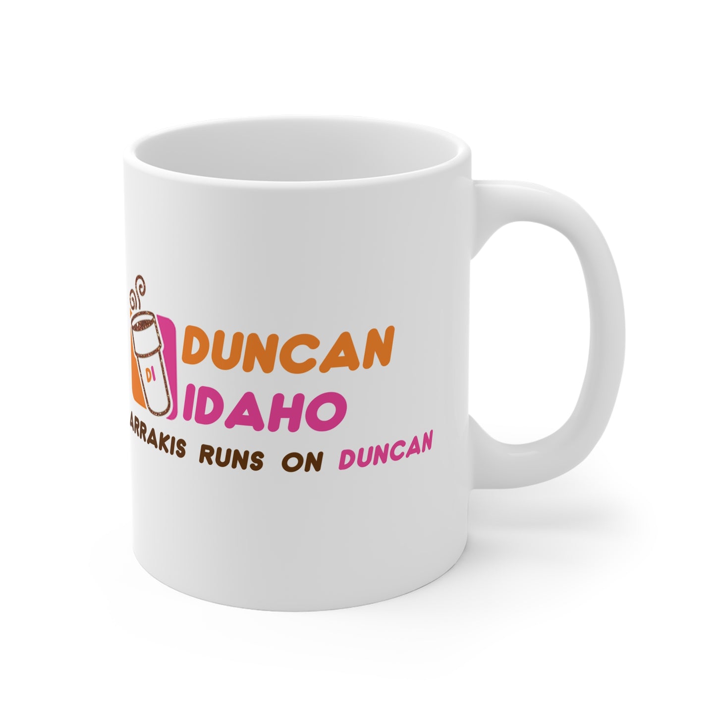 Duncan Idaho Mug, Dune Character Coffee Cup, Sci-Fi Novel Fan Gift, 11oz White Ceramic Tea Mug, Geeky Movie Theme Drinkware, Unique Present