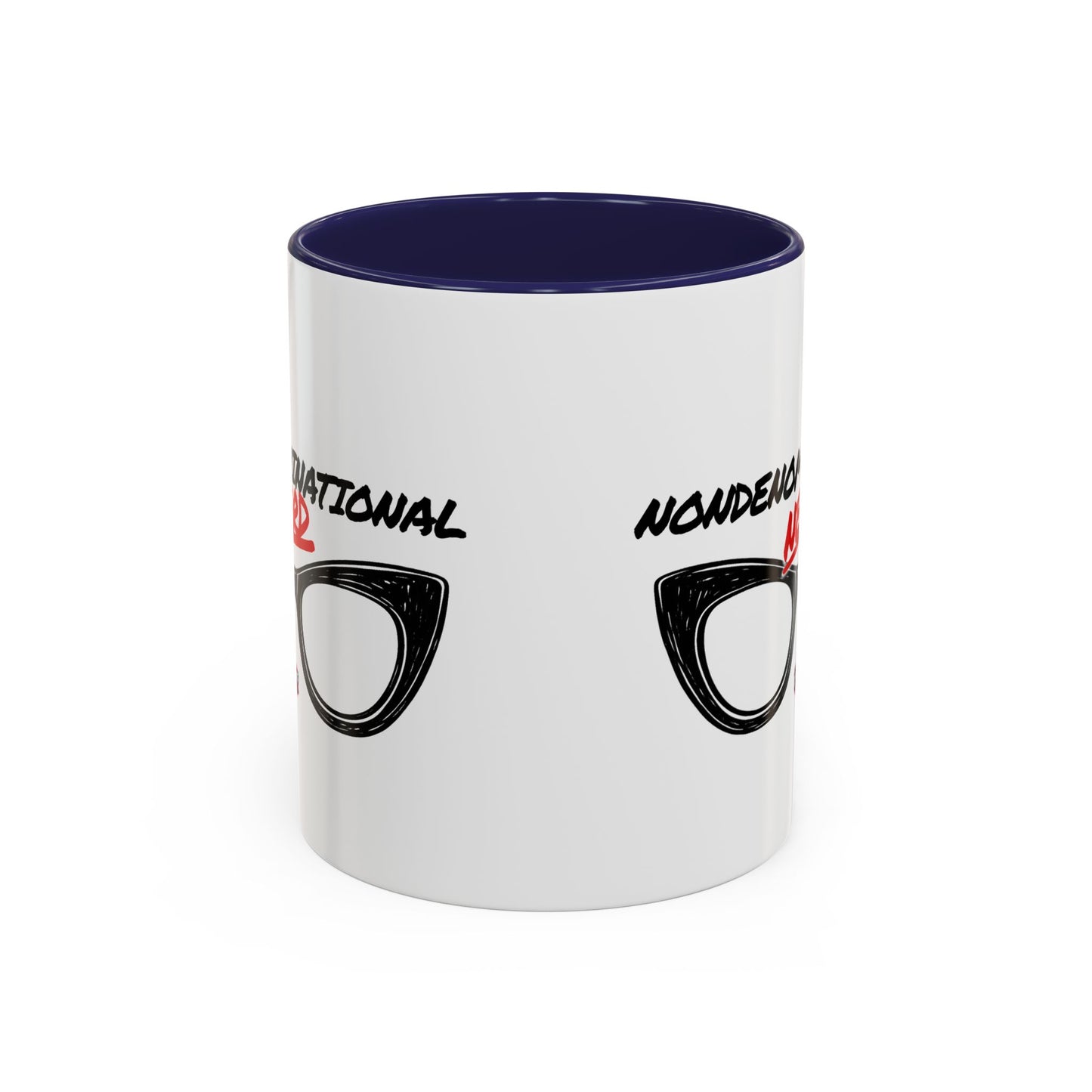 Nondenominational Nerd Mug, Funny Geek Coffee Cup, Comic Book Lover Gift, Nerdy Fandom Mug, Comics And Merch - Color Rim Option