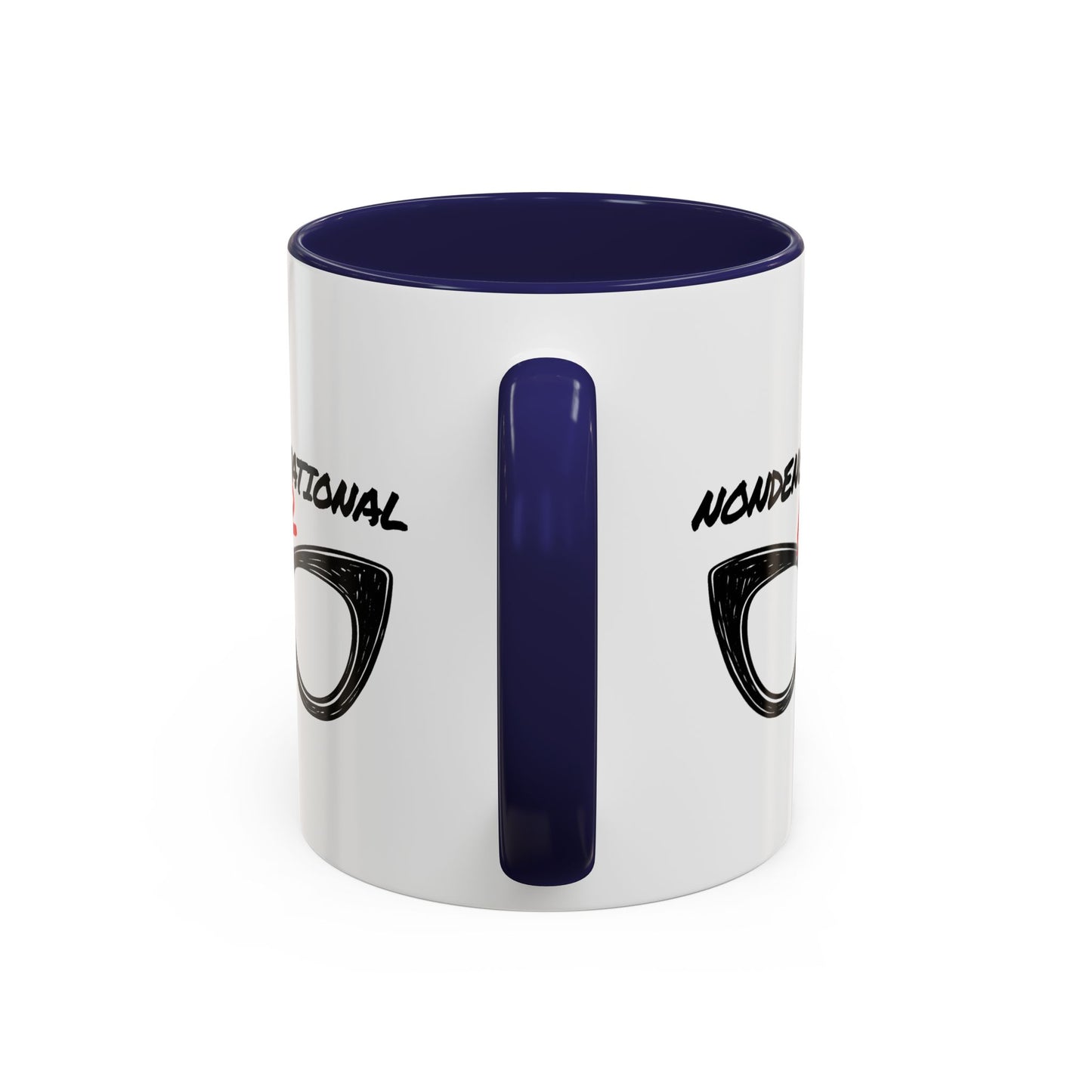 Nondenominational Nerd Mug, Funny Geek Coffee Cup, Comic Book Lover Gift, Nerdy Fandom Mug, Comics And Merch - Color Rim Option