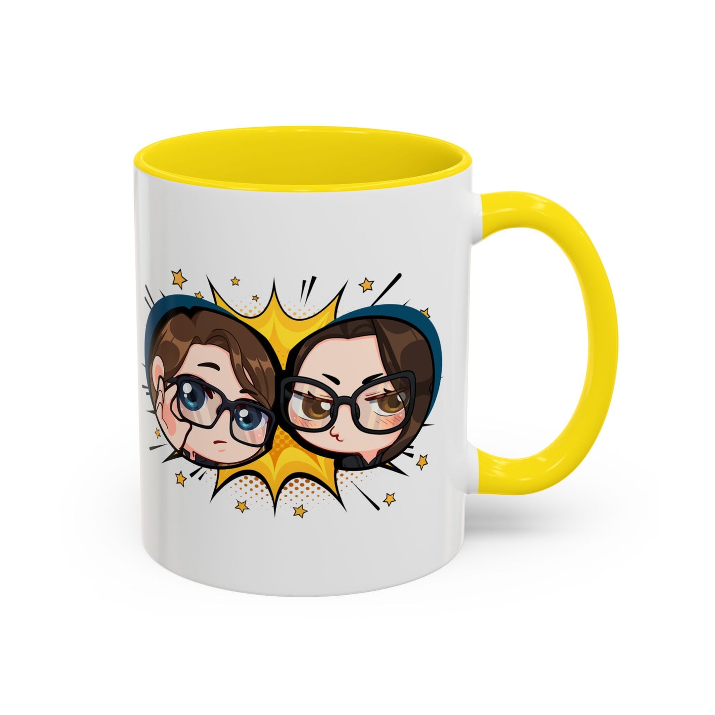 Plotholes & Payoffs Chibi Logo Ceramic Accent Mug