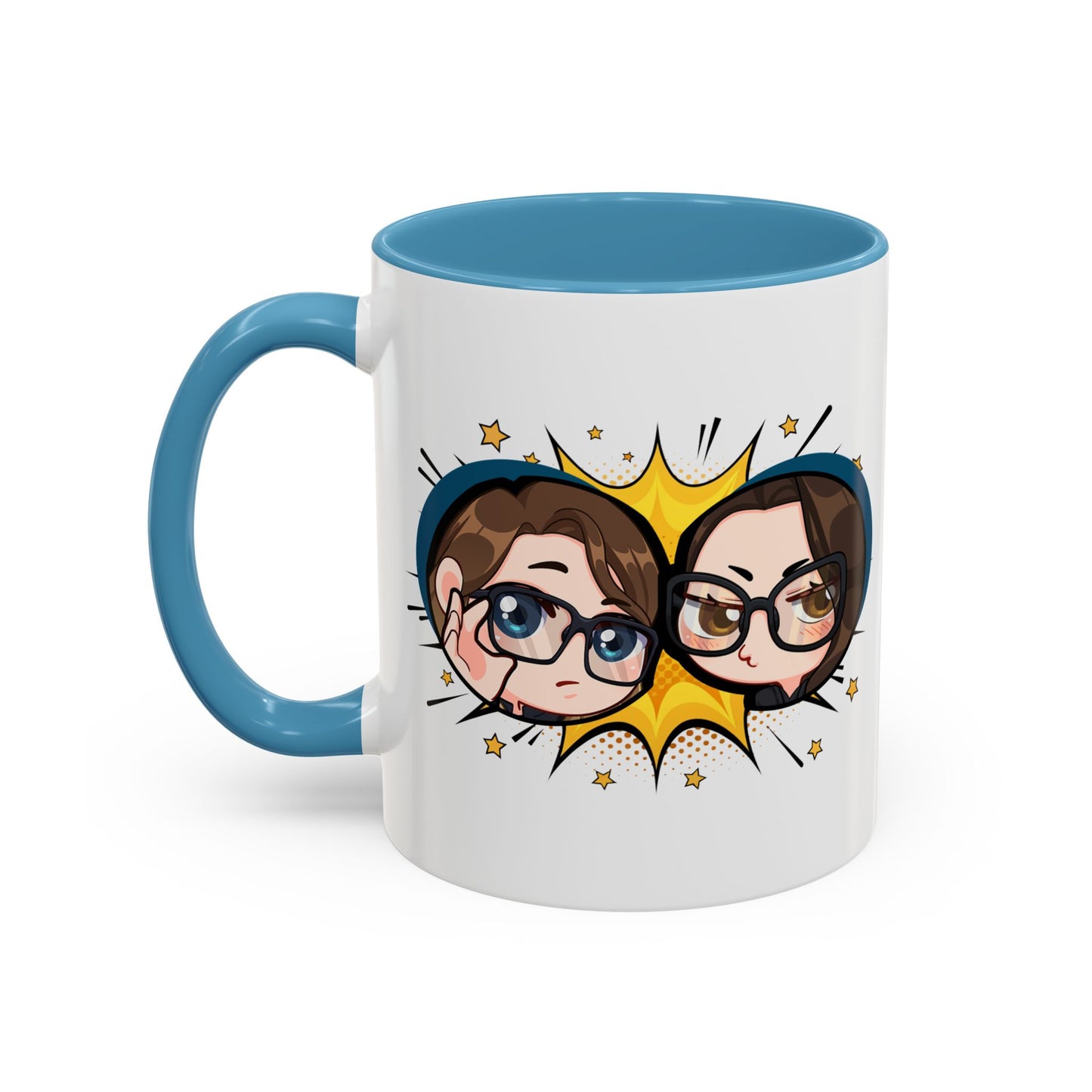 Plotholes & Payoffs Chibi Logo Ceramic Accent Mug