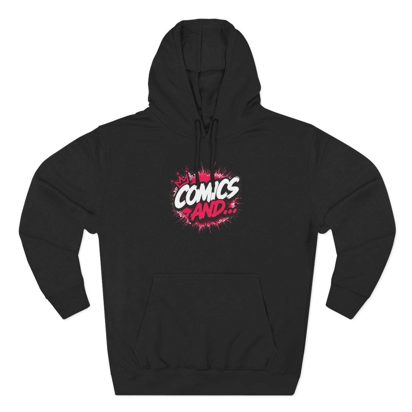 Comics And... Premium Fleece Hoodie | Official Comics And Logo Hoodie | Comic Book Fan Sweatshirt | Geek Apparel