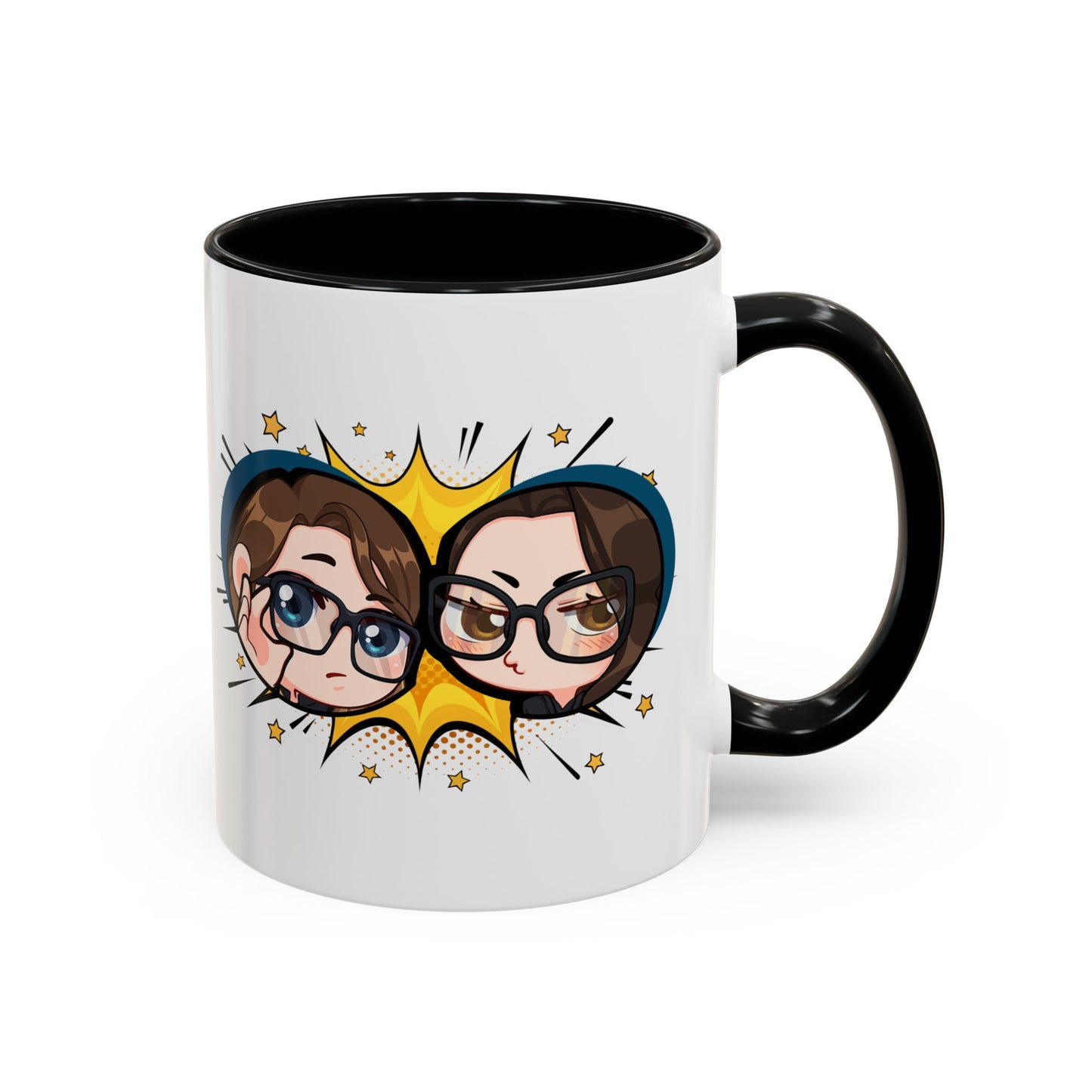 Plotholes & Payoffs Chibi Logo Ceramic Accent Mug
