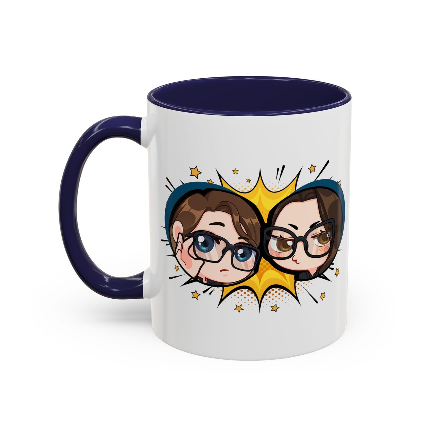 Plotholes & Payoffs Chibi Logo Ceramic Accent Mug