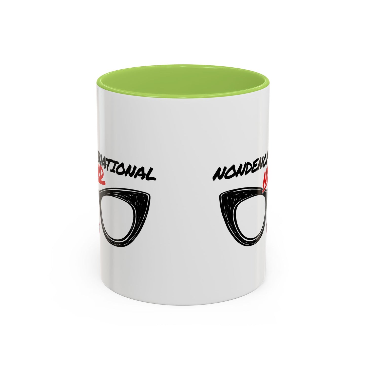 Nondenominational Nerd Mug, Funny Geek Coffee Cup, Comic Book Lover Gift, Nerdy Fandom Mug, Comics And Merch - Color Rim Option