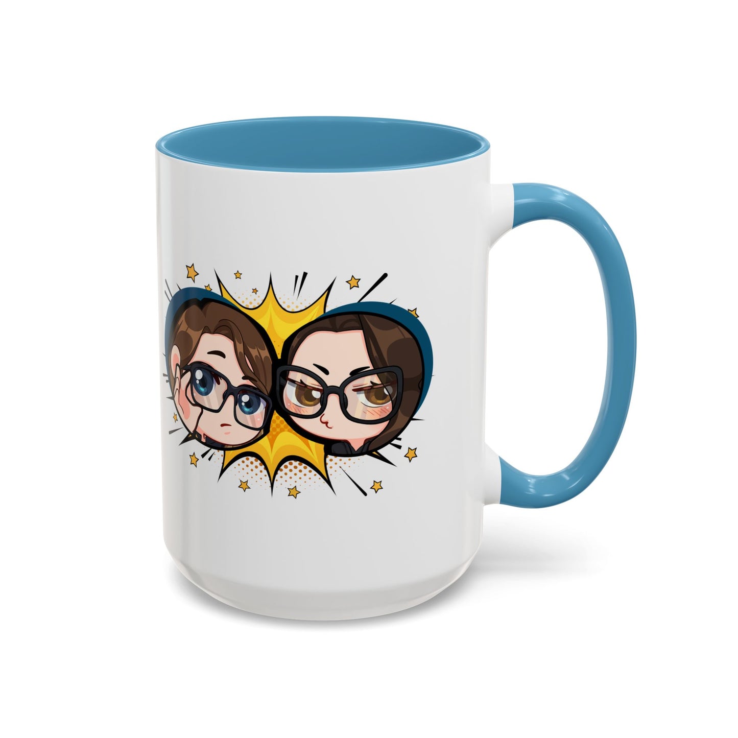 Plotholes & Payoffs Chibi Logo Ceramic Accent Mug