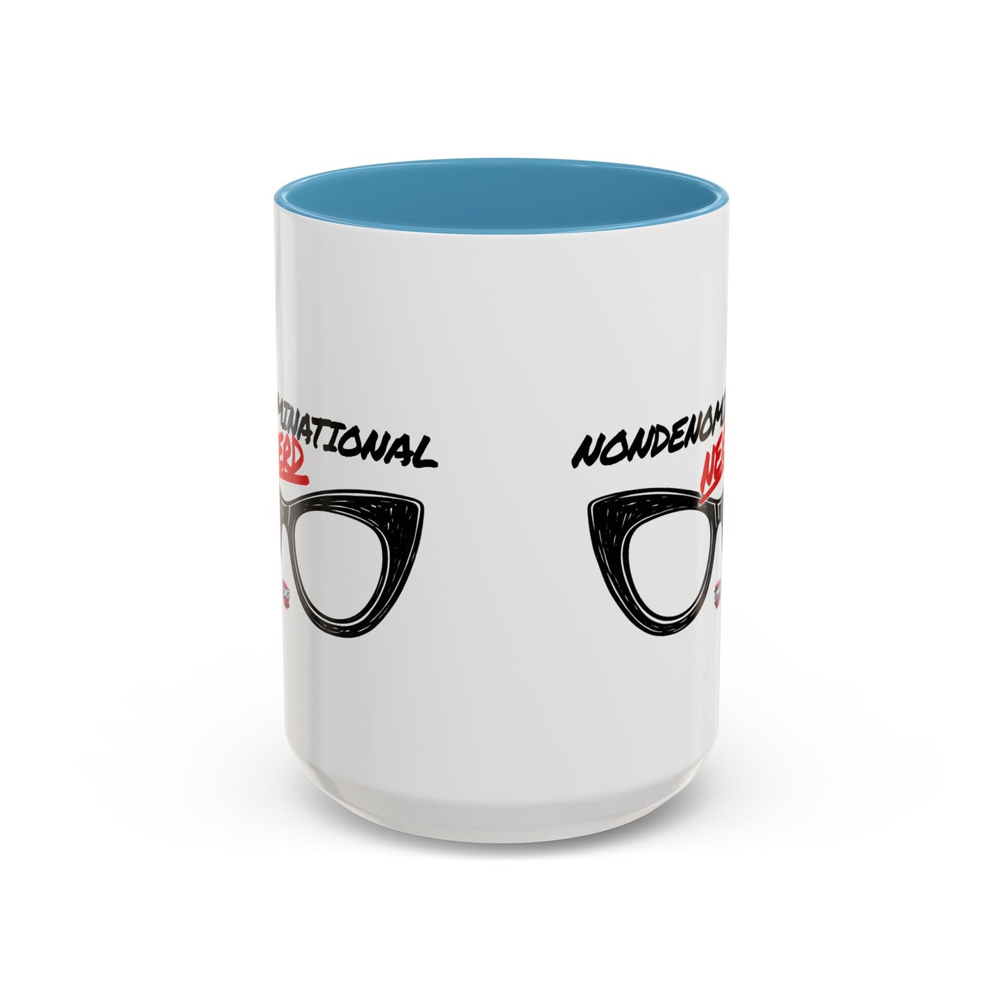 Nondenominational Nerd Mug, Funny Geek Coffee Cup, Comic Book Lover Gift, Nerdy Fandom Mug, Comics And Merch - Color Rim Option