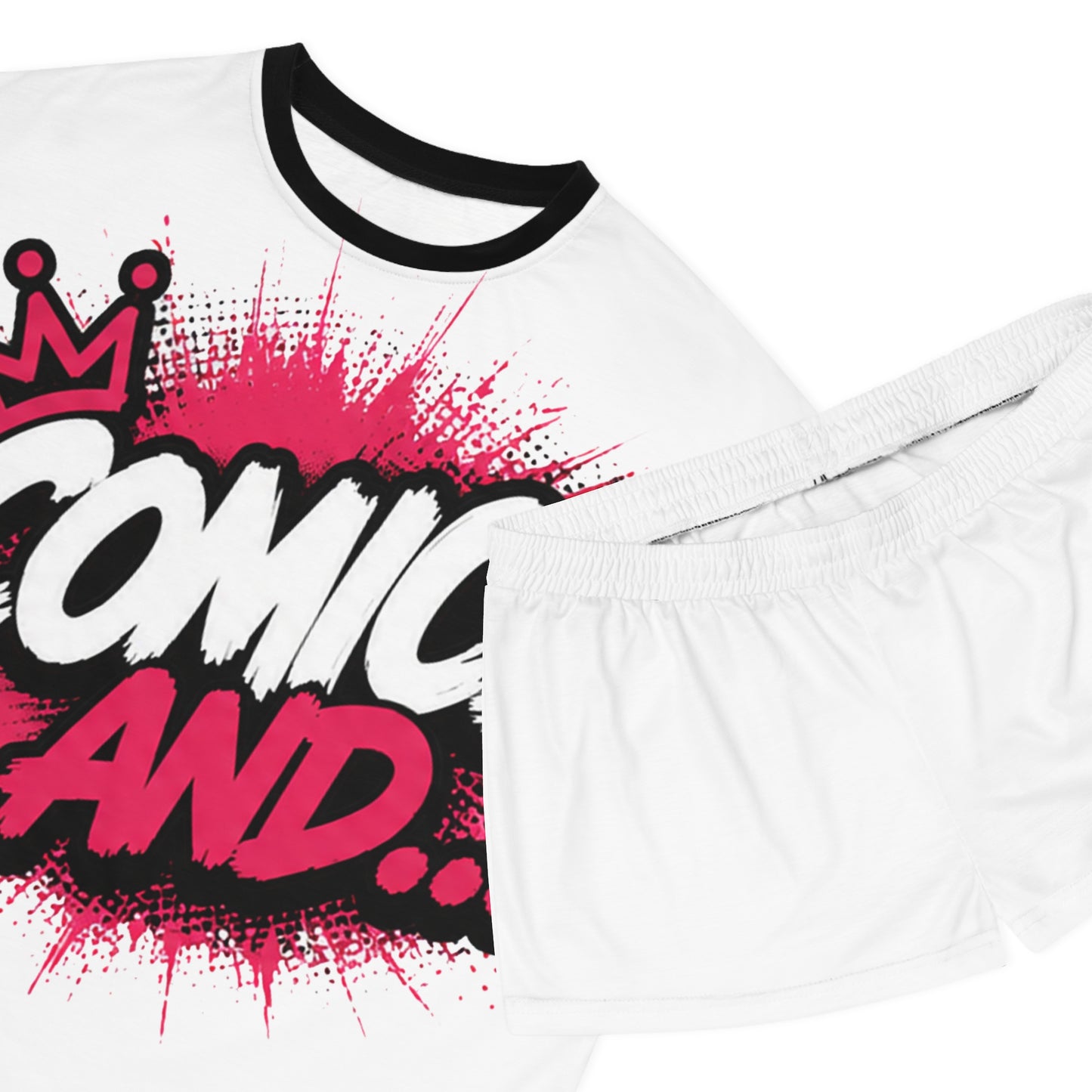 Official Comics And... Women's Pajama Set | Comic Book Sleepwear | Geek Lounge Set | Pop Culture Pajamas | Nerd Gift