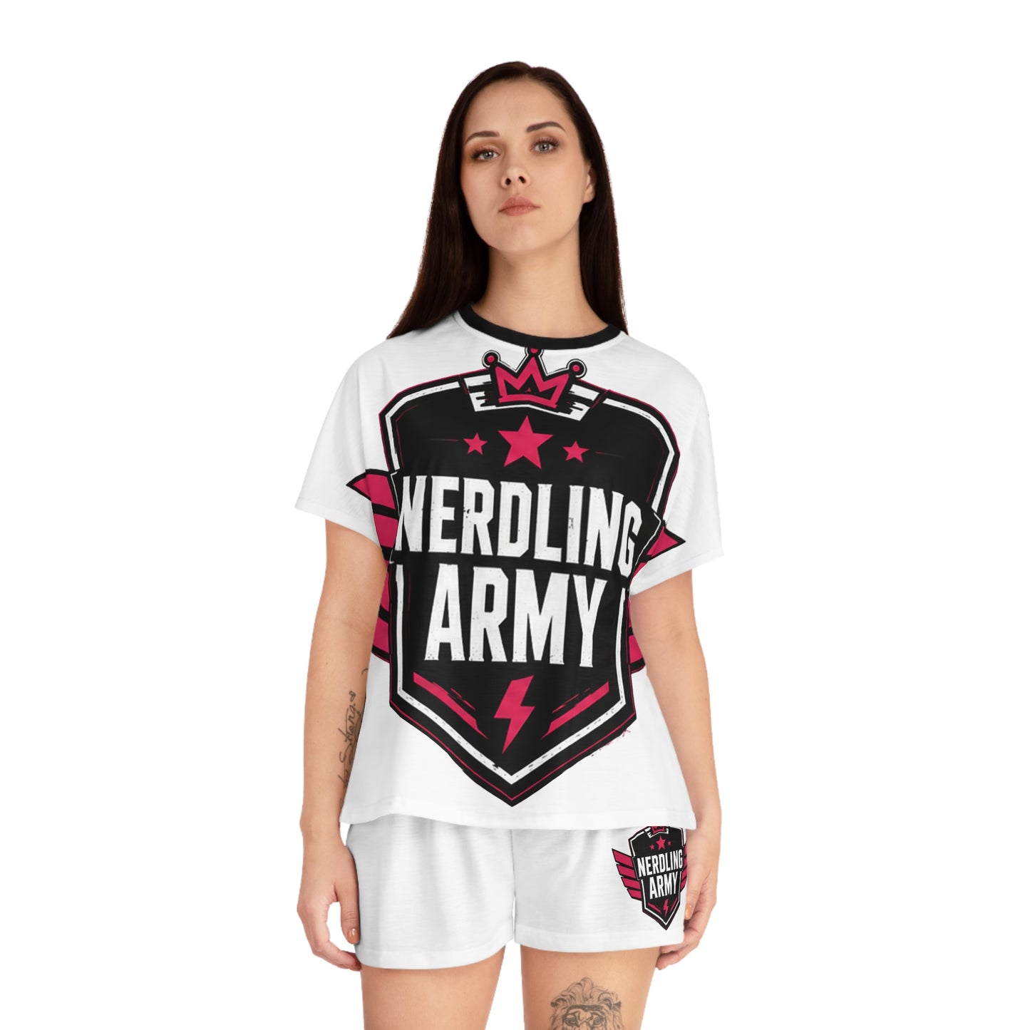 Nerdling Army Women's Pajama Set | Official Comics And... Sleep Set | Geek Pajamas | Nerd Lounge Set | Matching Comic Fan PJs