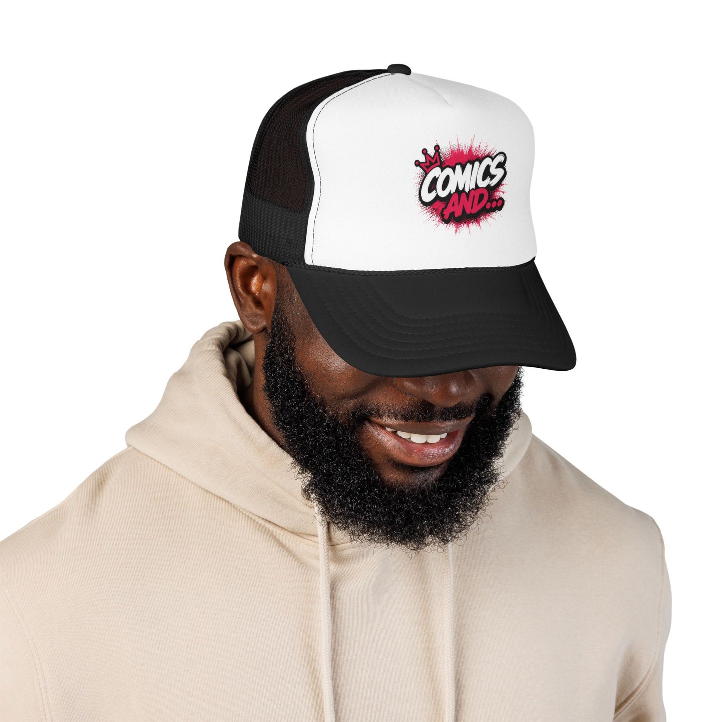 Comics And... Classic Trucker Hat | Official Comics And Logo Cap | Comic Book Fan Snapback | Geek Apparel