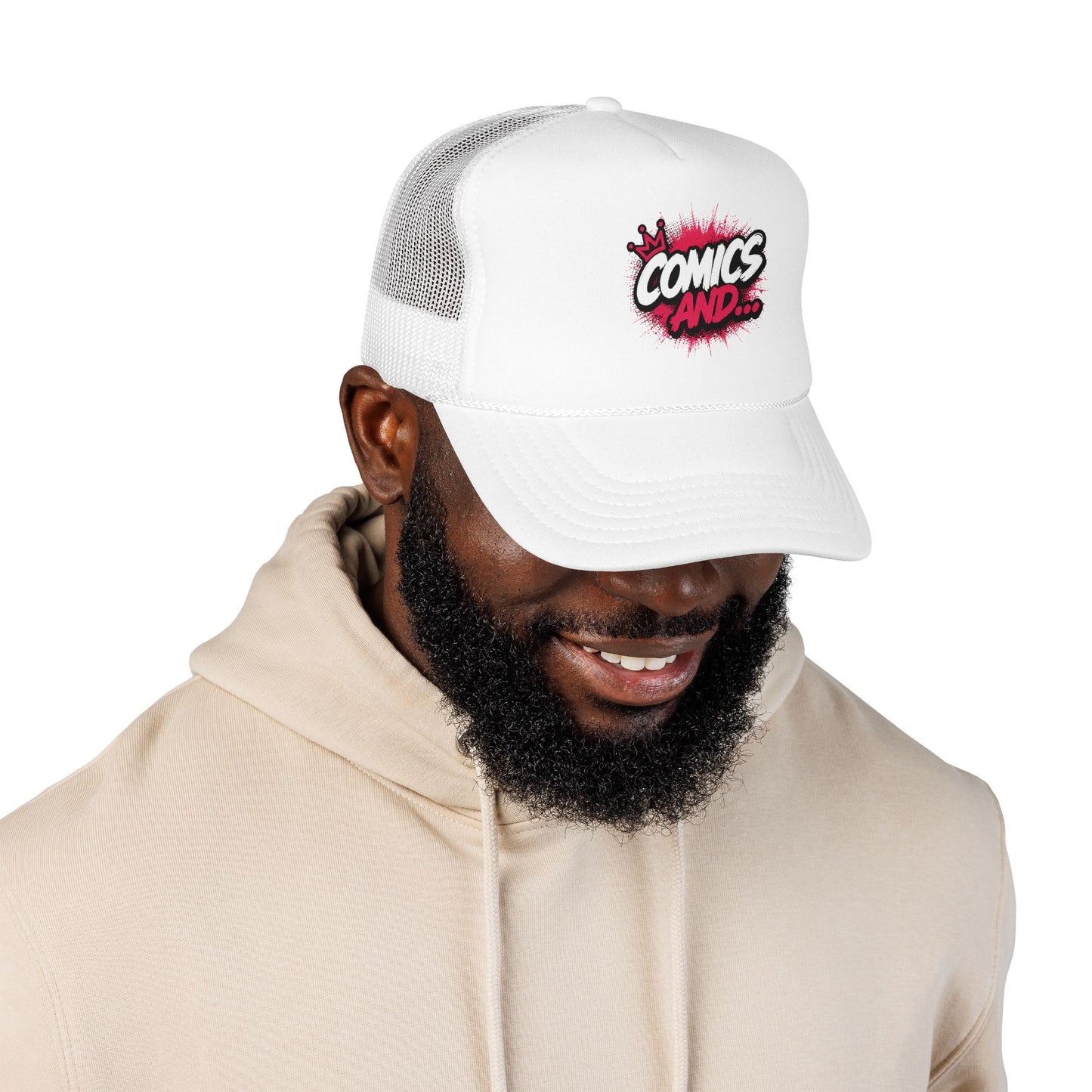 Comics And... Classic Trucker Hat | Official Comics And Logo Cap | Comic Book Fan Snapback | Geek Apparel