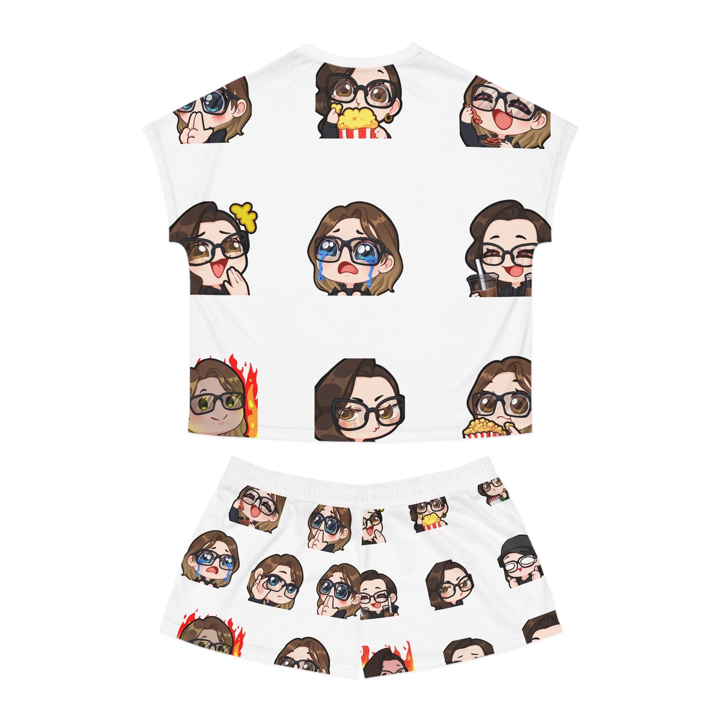 Plot Holes & Payoffs Chibi Women's Pajama Set | Official Comics And... Sleepwear | Cute Geek Pajamas | Podcast Merch | Pop Culture Lounge Set
