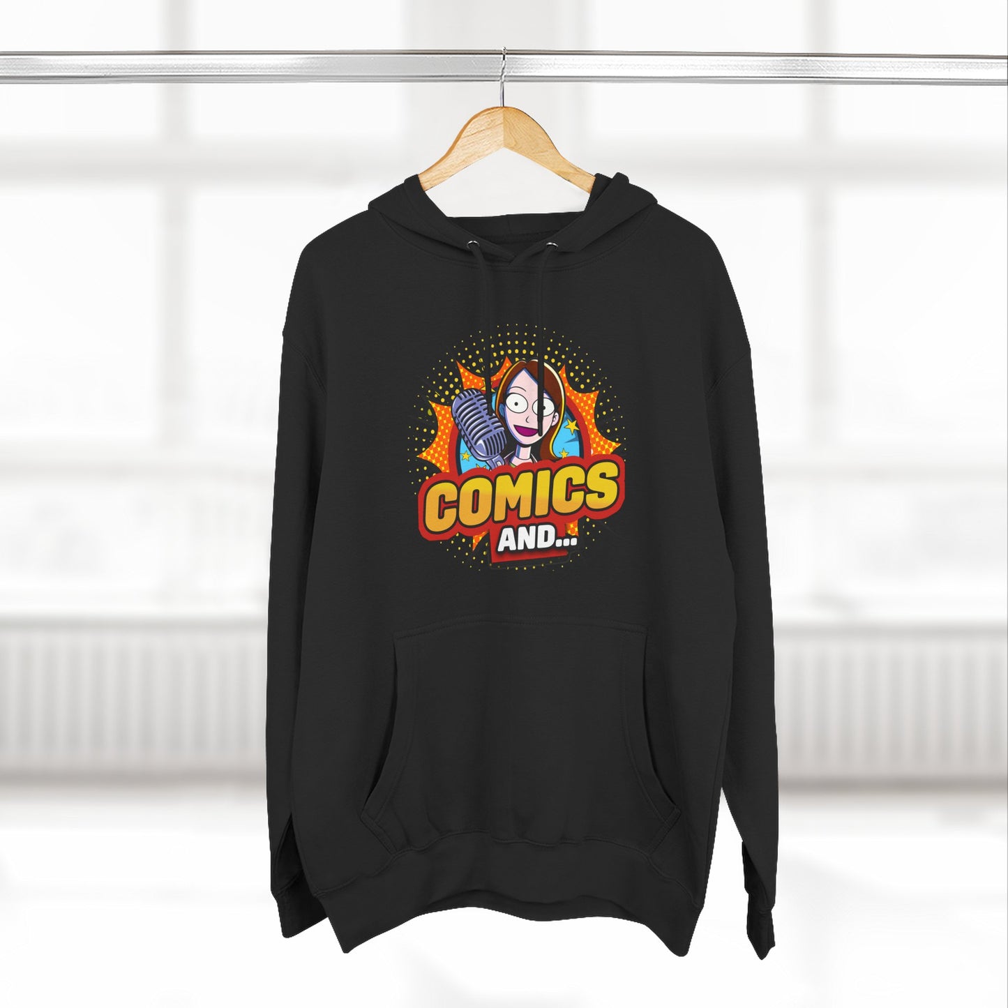 YouTube Official Merch Three-Panel Fleece Hoodie, Comics and Fans Clothing, Cosplay Apparel, Comic Con Costume, Superhero Gift