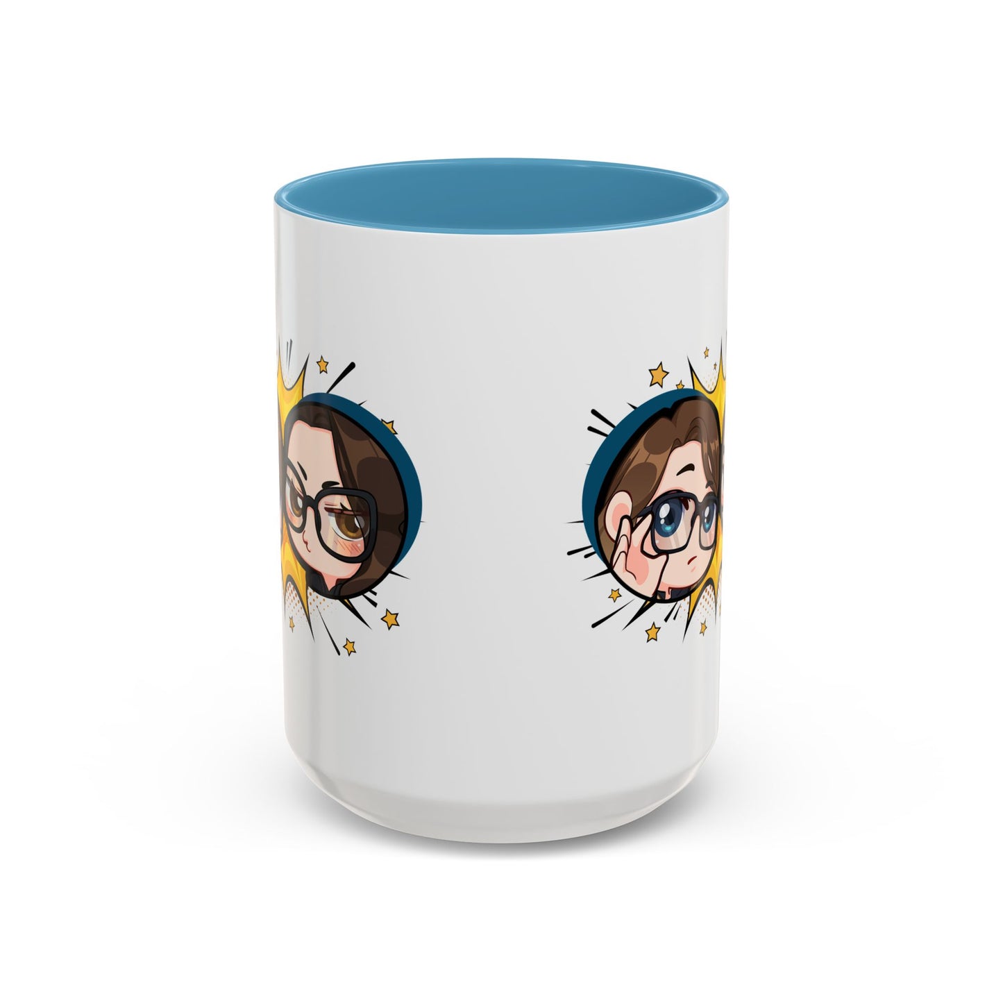 Plotholes & Payoffs Chibi Logo Ceramic Accent Mug