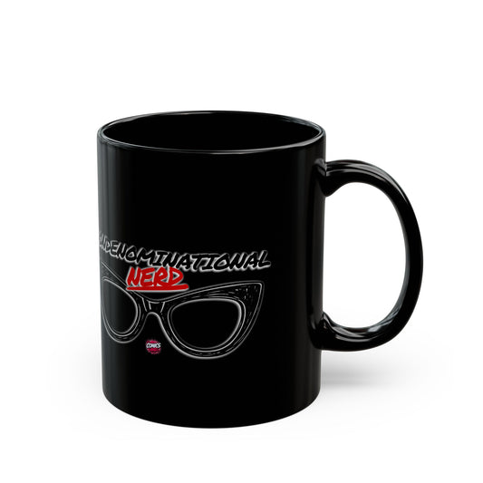 Nondenominational Nerd Mug, Funny Geek Coffee Cup, Comic Book Lover Gift, Nerdy Fandom Mug, Comics And Merch