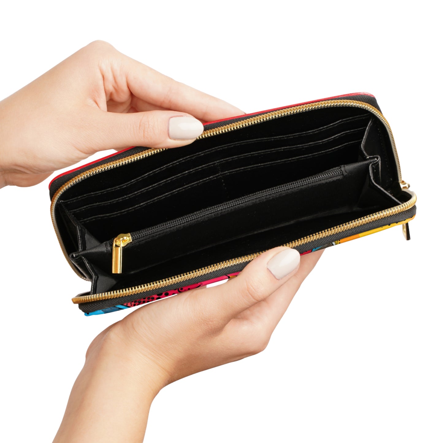 Zipper Wallet, Official Merch of COMICS AND on YouTube, Hosted by Dani Soncasie. Comic Book Fan Gift, Wallet for Comic Lovers,