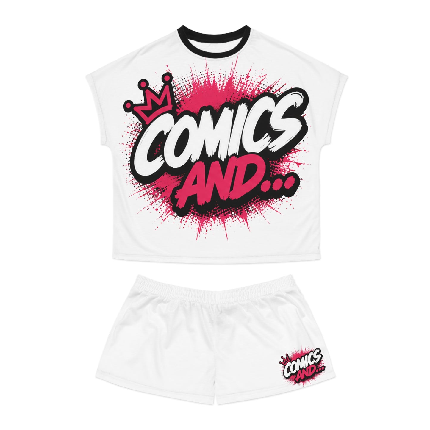 Official Comics And... Women's Pajama Set | Comic Book Sleepwear | Geek Lounge Set | Pop Culture Pajamas | Nerd Gift
