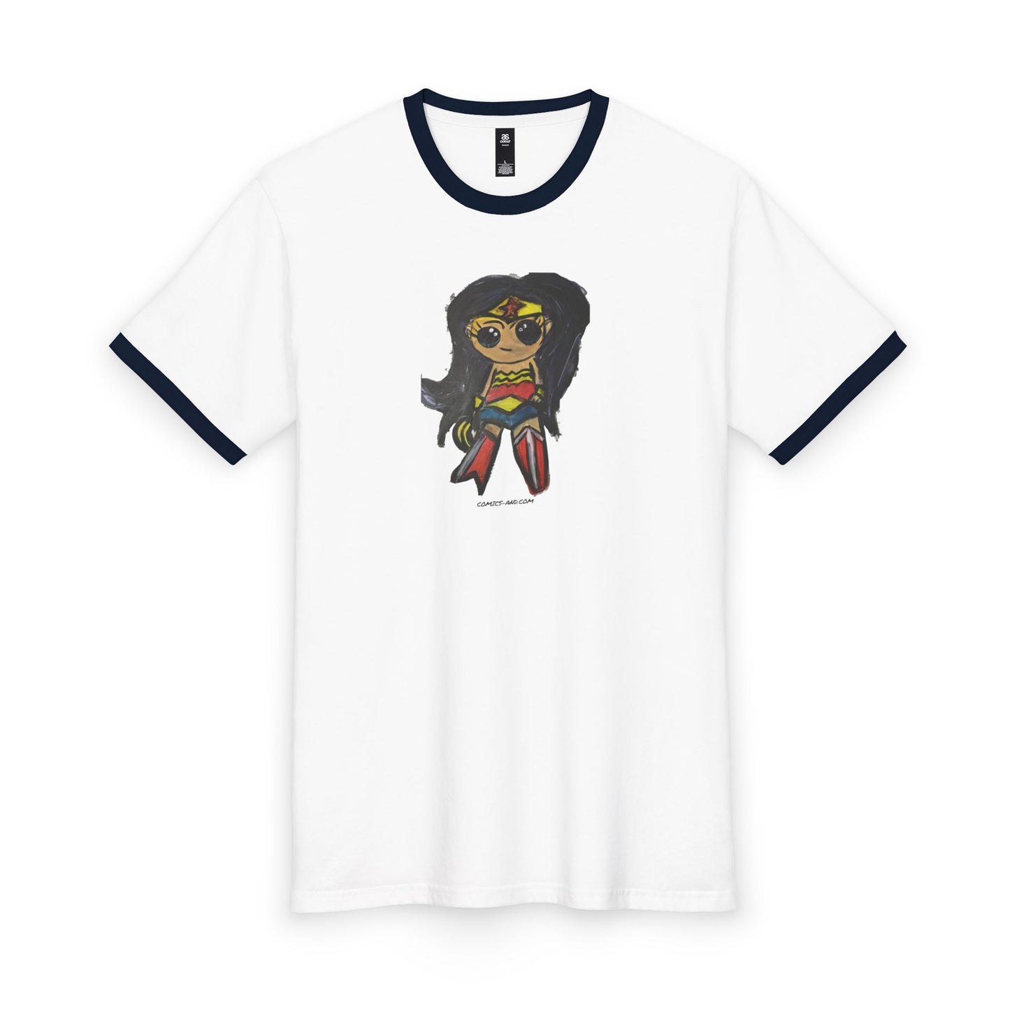 Chibi Wonder Woman Graphic T-Shirt | Ringer Tee