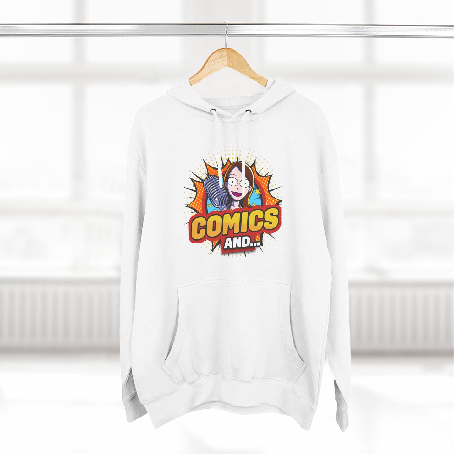 YouTube Official Merch Three-Panel Fleece Hoodie, Comics and Fans Clothing, Cosplay Apparel, Comic Con Costume, Superhero Gift