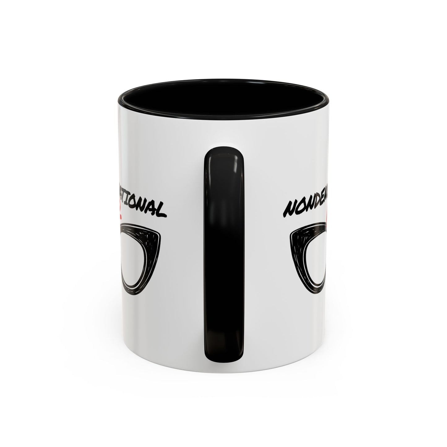 Nondenominational Nerd Mug, Funny Geek Coffee Cup, Comic Book Lover Gift, Nerdy Fandom Mug, Comics And Merch - Color Rim Option