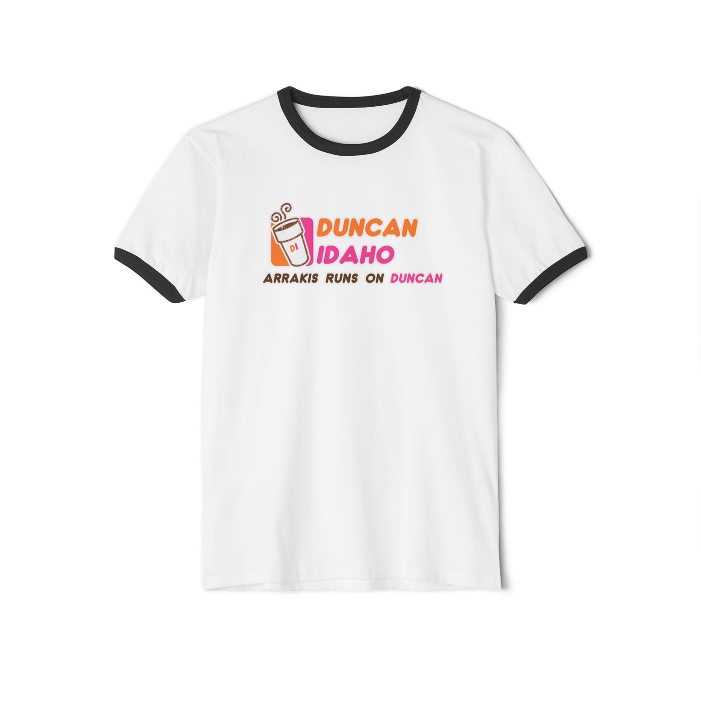 Duncan Idaho Inspired Ringer Tee for SPICE COFFEE Lover, Sci-Fi Fan - DUNE Franchise Shirt, Movie Enthusiast Gift