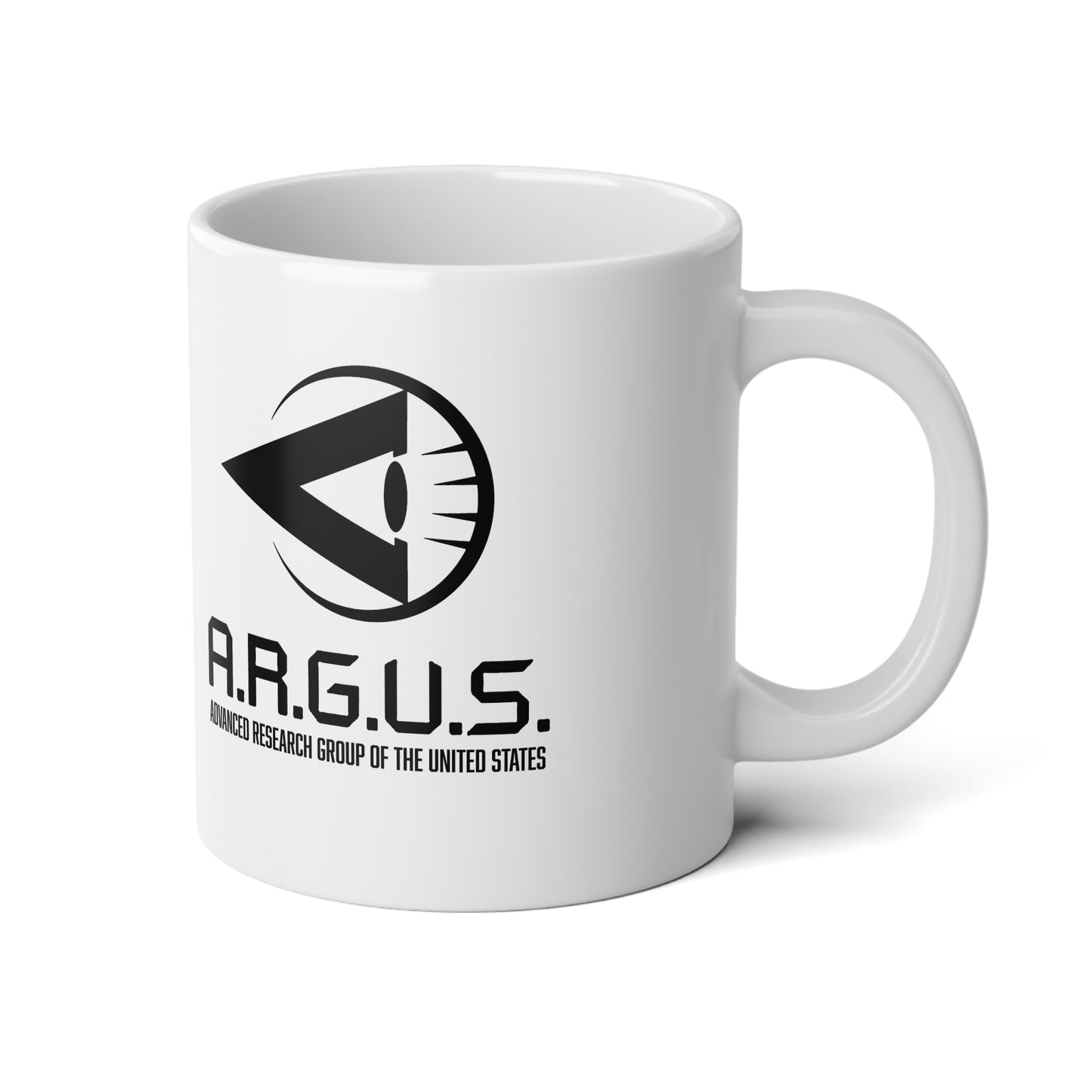 Jumbo Mug, 20oz inspired by DC COMICS And Peacemaker A R G U S Advanced Research Group Of The United States, DC Comics Mug,