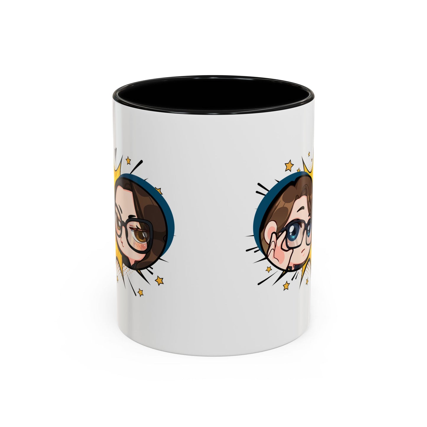 Plotholes & Payoffs Chibi Logo Ceramic Accent Mug