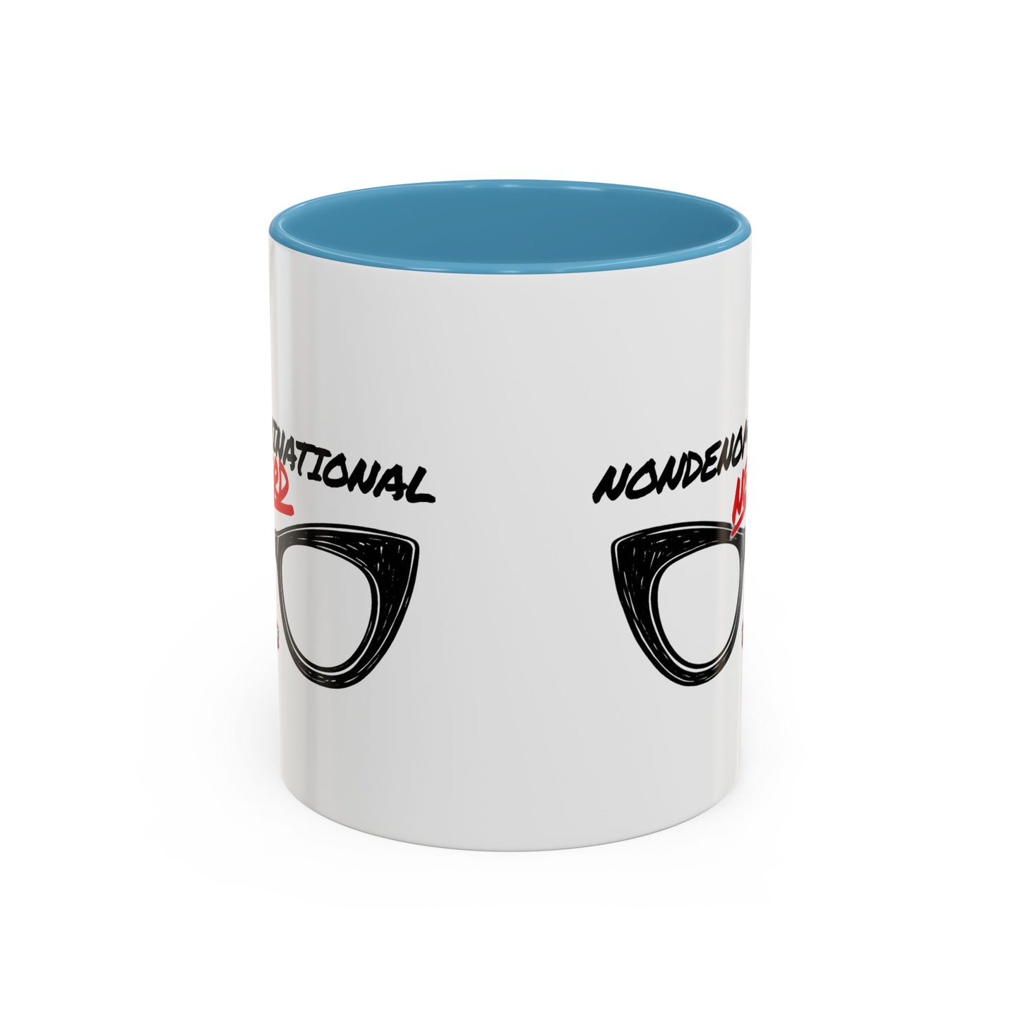 Nondenominational Nerd Mug, Funny Geek Coffee Cup, Comic Book Lover Gift, Nerdy Fandom Mug, Comics And Merch - Color Rim Option