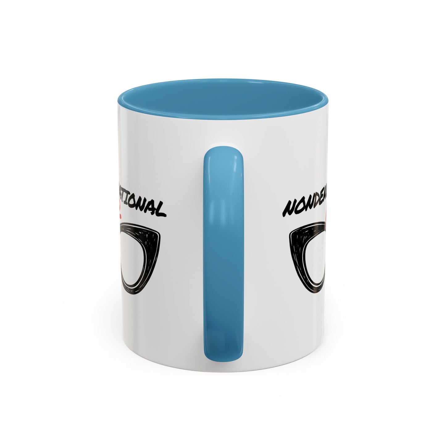 Nondenominational Nerd Mug, Funny Geek Coffee Cup, Comic Book Lover Gift, Nerdy Fandom Mug, Comics And Merch - Color Rim Option