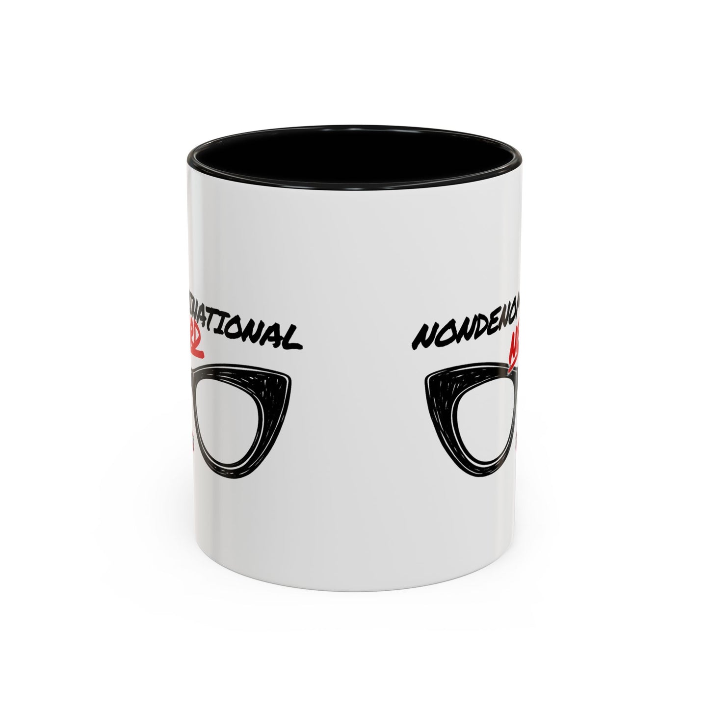 Nondenominational Nerd Mug, Funny Geek Coffee Cup, Comic Book Lover Gift, Nerdy Fandom Mug, Comics And Merch - Color Rim Option