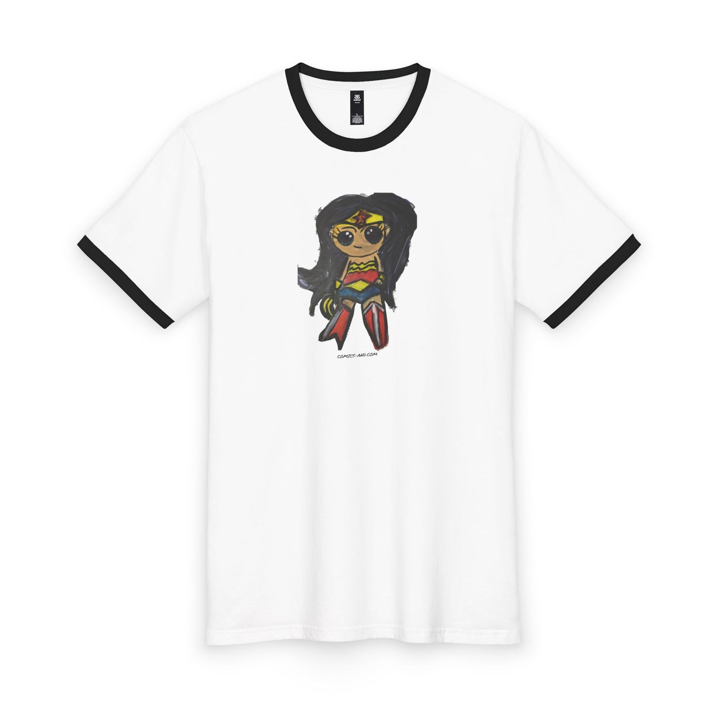 Chibi Wonder Woman Graphic T-Shirt | Ringer Tee