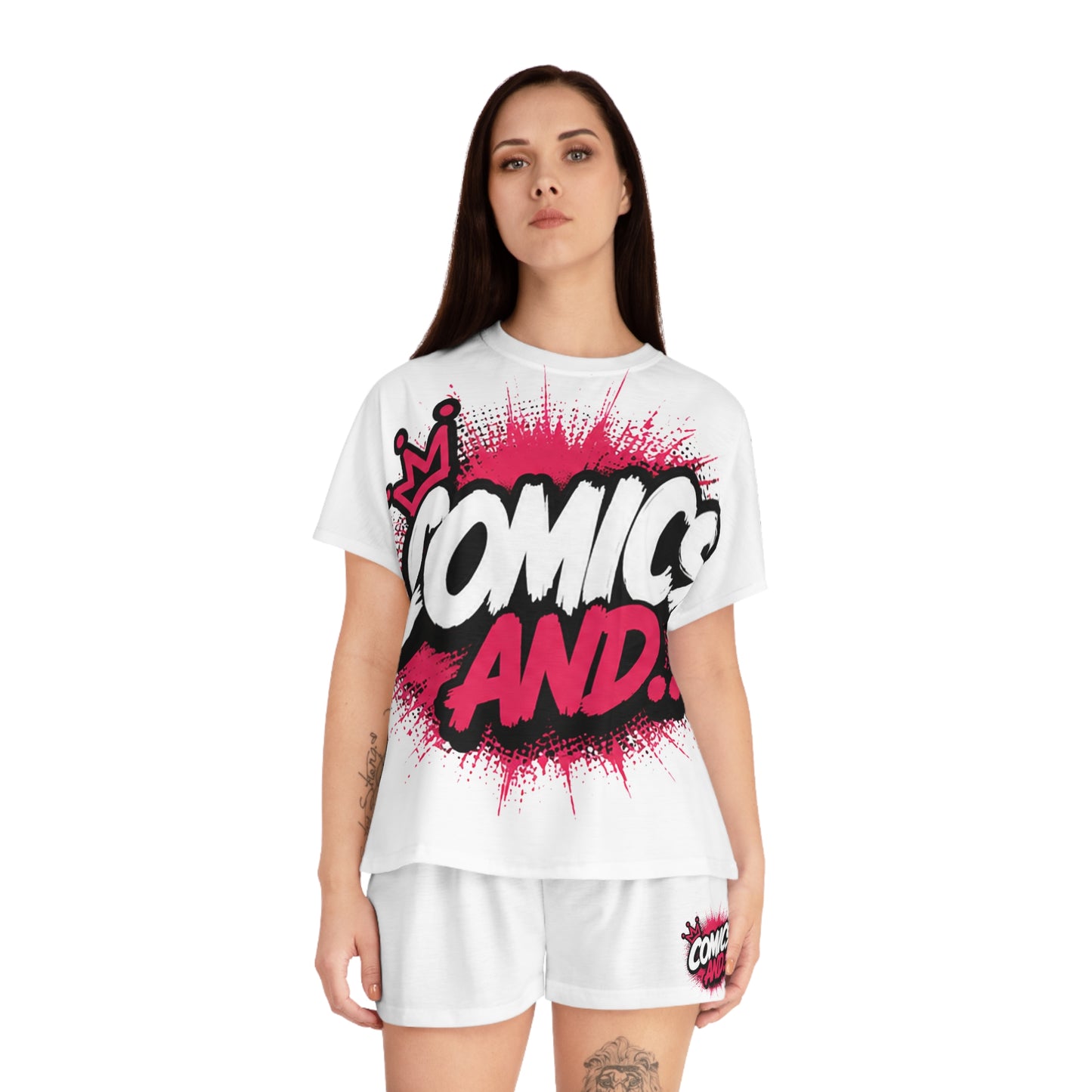 Official Comics And... Women's Pajama Set | Comic Book Sleepwear | Geek Lounge Set | Pop Culture Pajamas | Nerd Gift