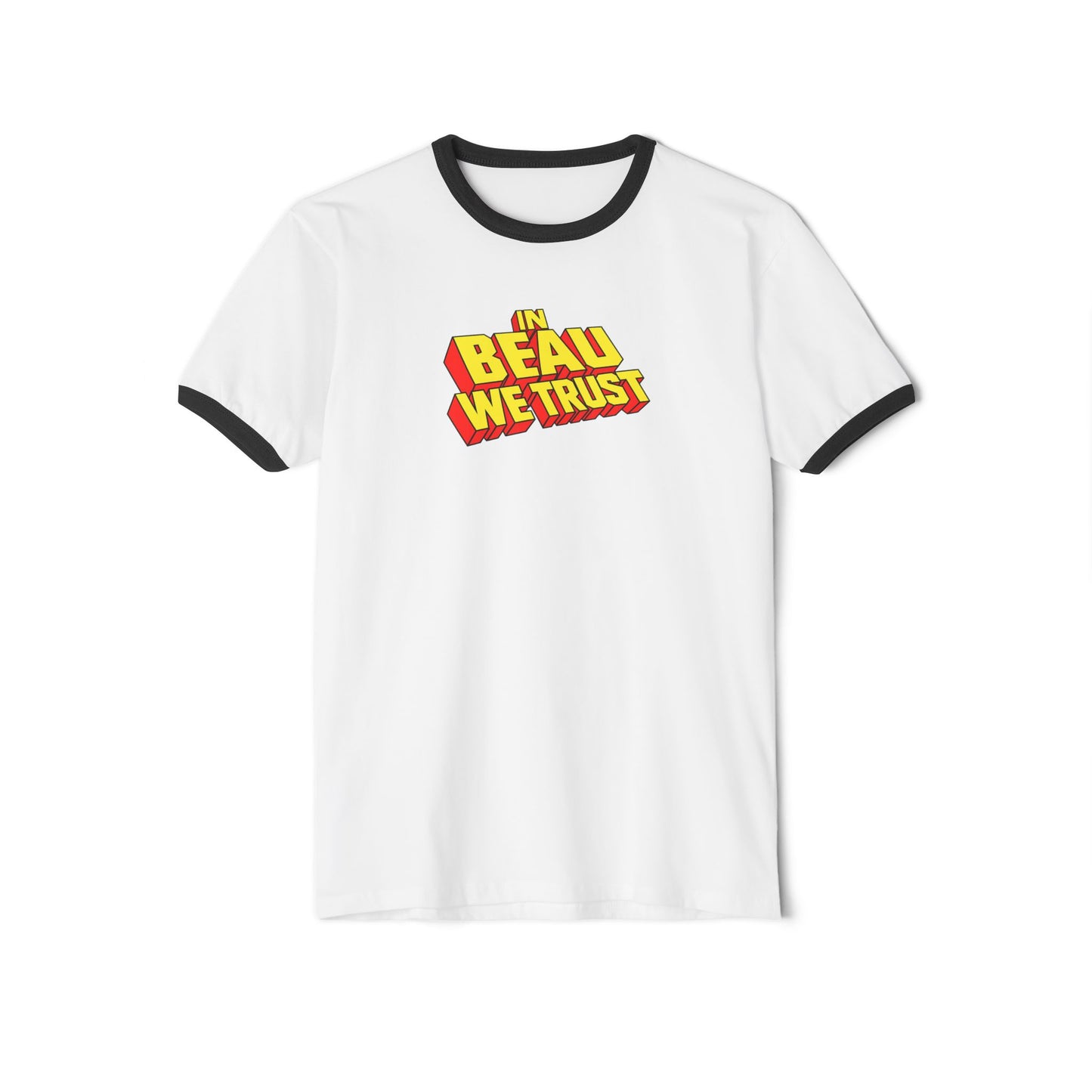 In Beau We Trust Retro Ringer Tee | Funny X-Men Inspired Shirt | Superhero Fan Shirt | Comic Convention Tee | Nerd Gift