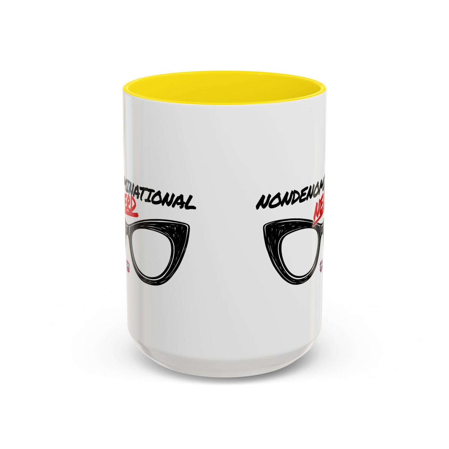 Nondenominational Nerd Mug, Funny Geek Coffee Cup, Comic Book Lover Gift, Nerdy Fandom Mug, Comics And Merch - Color Rim Option