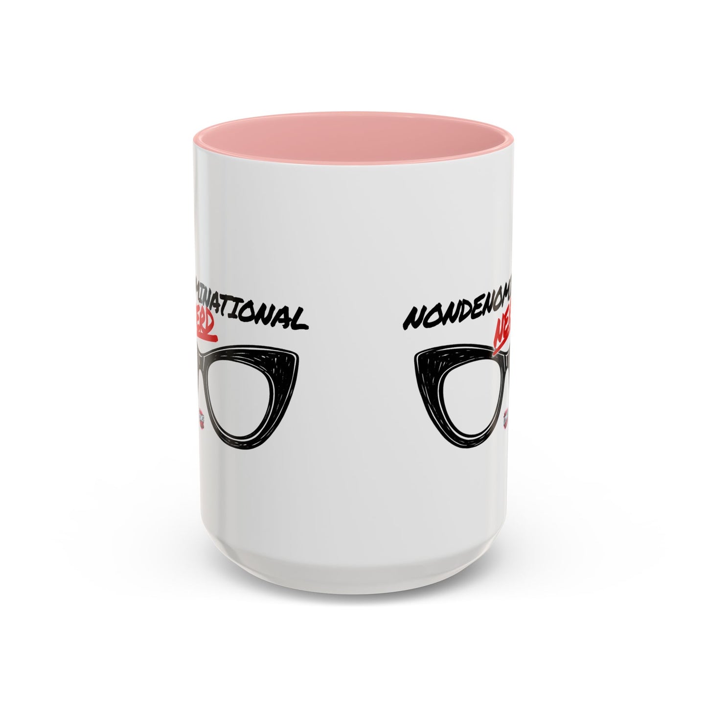 Nondenominational Nerd Mug, Funny Geek Coffee Cup, Comic Book Lover Gift, Nerdy Fandom Mug, Comics And Merch - Color Rim Option
