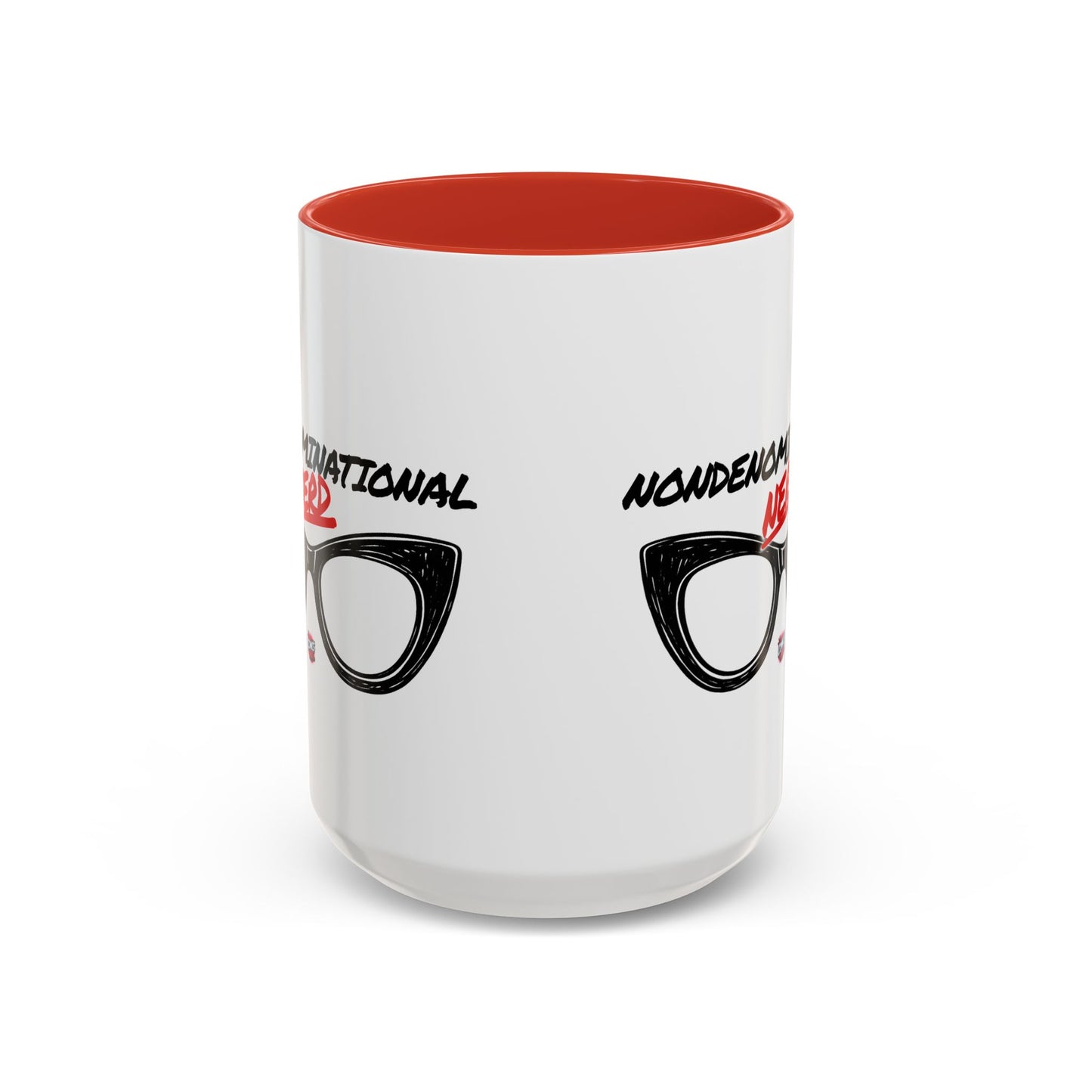 Nondenominational Nerd Mug, Funny Geek Coffee Cup, Comic Book Lover Gift, Nerdy Fandom Mug, Comics And Merch - Color Rim Option