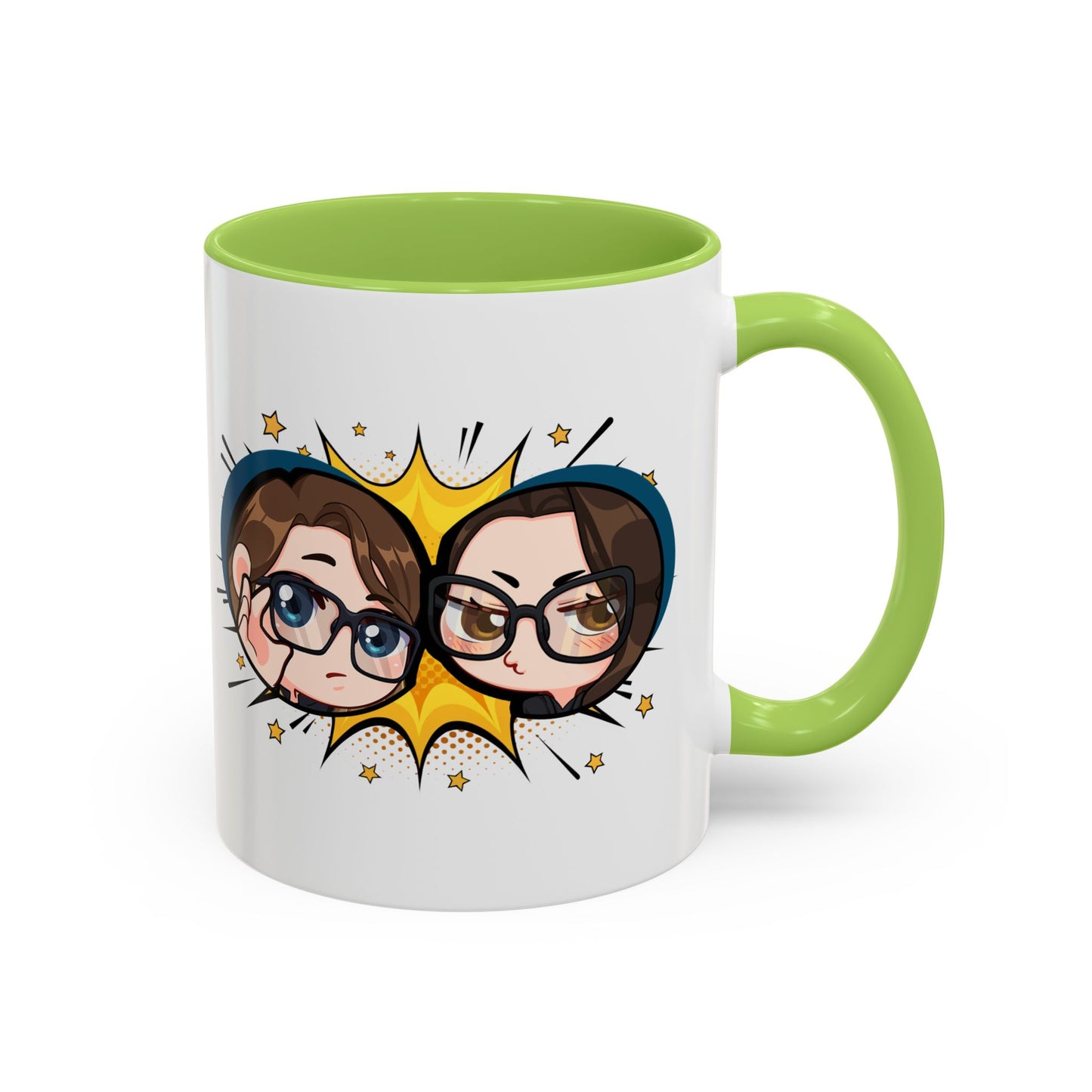 Plotholes & Payoffs Chibi Logo Ceramic Accent Mug