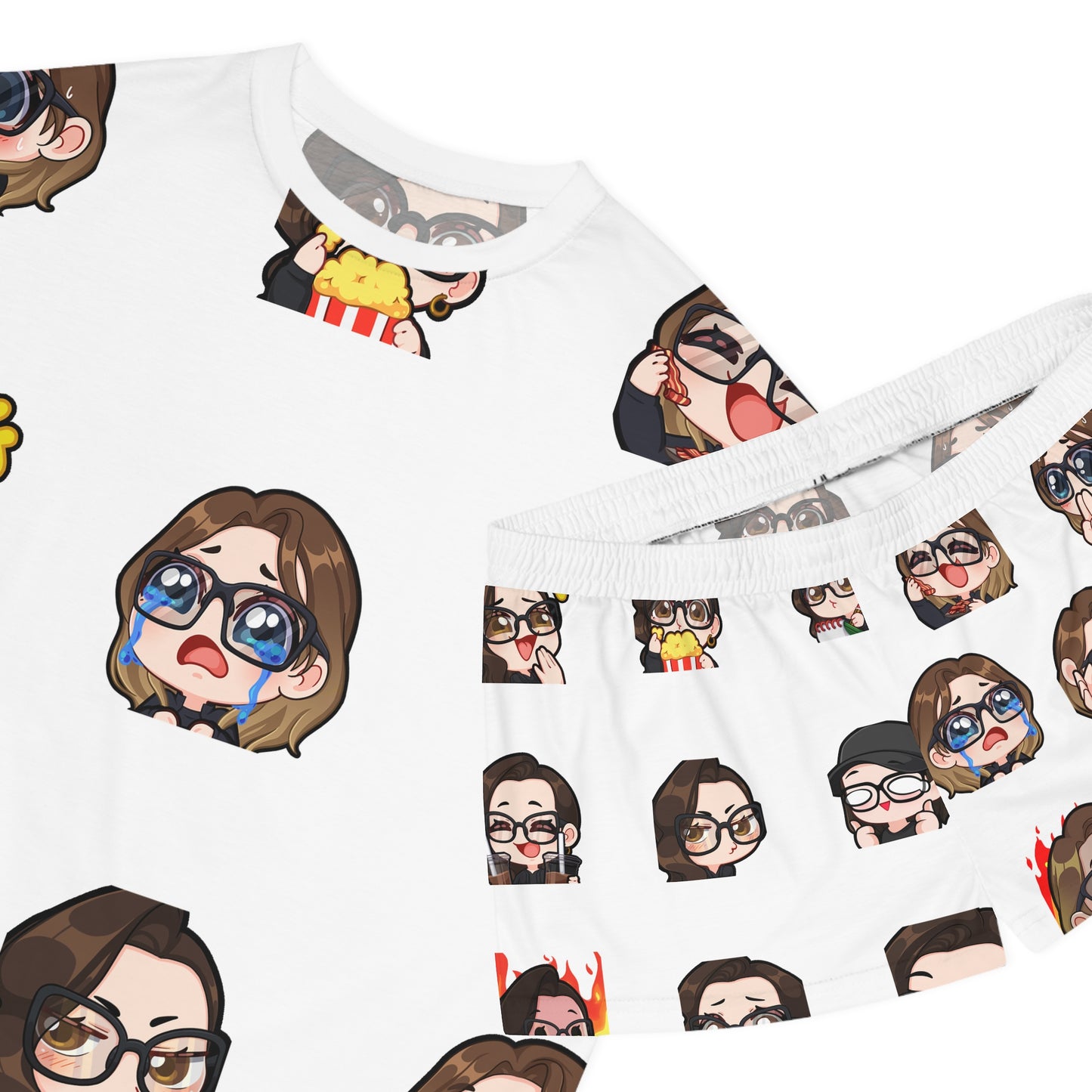 Plot Holes & Payoffs Chibi Women's Pajama Set | Official Comics And... Sleepwear | Cute Geek Pajamas | Podcast Merch | Pop Culture Lounge Set
