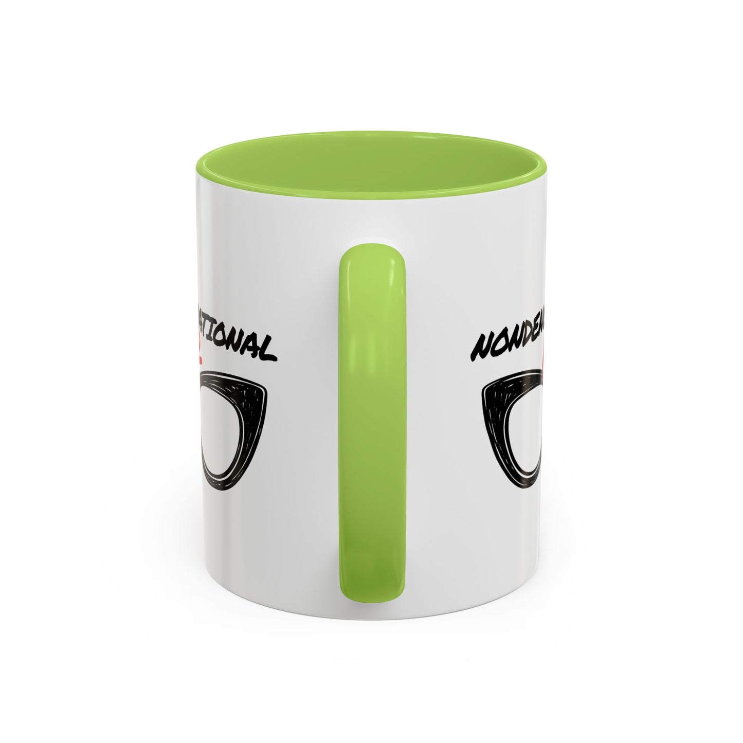 Nondenominational Nerd Mug, Funny Geek Coffee Cup, Comic Book Lover Gift, Nerdy Fandom Mug, Comics And Merch - Color Rim Option