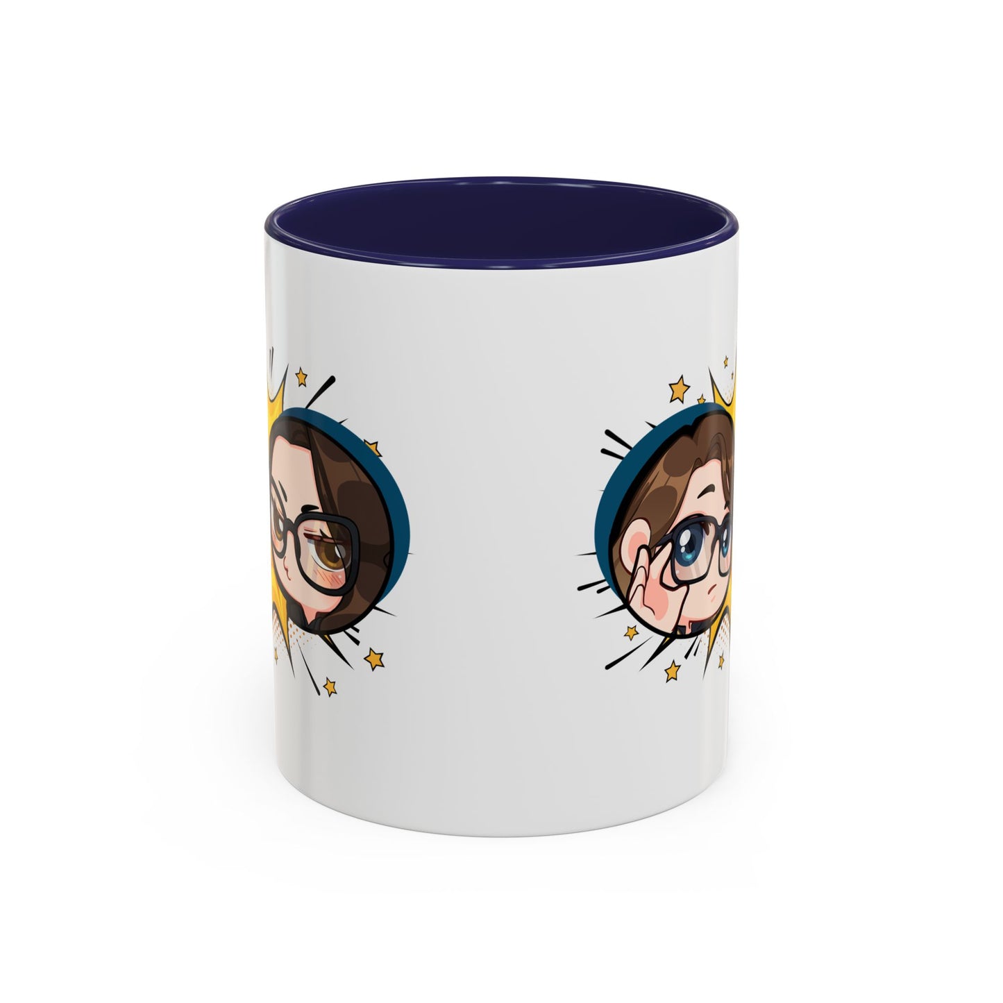 Plotholes & Payoffs Chibi Logo Ceramic Accent Mug