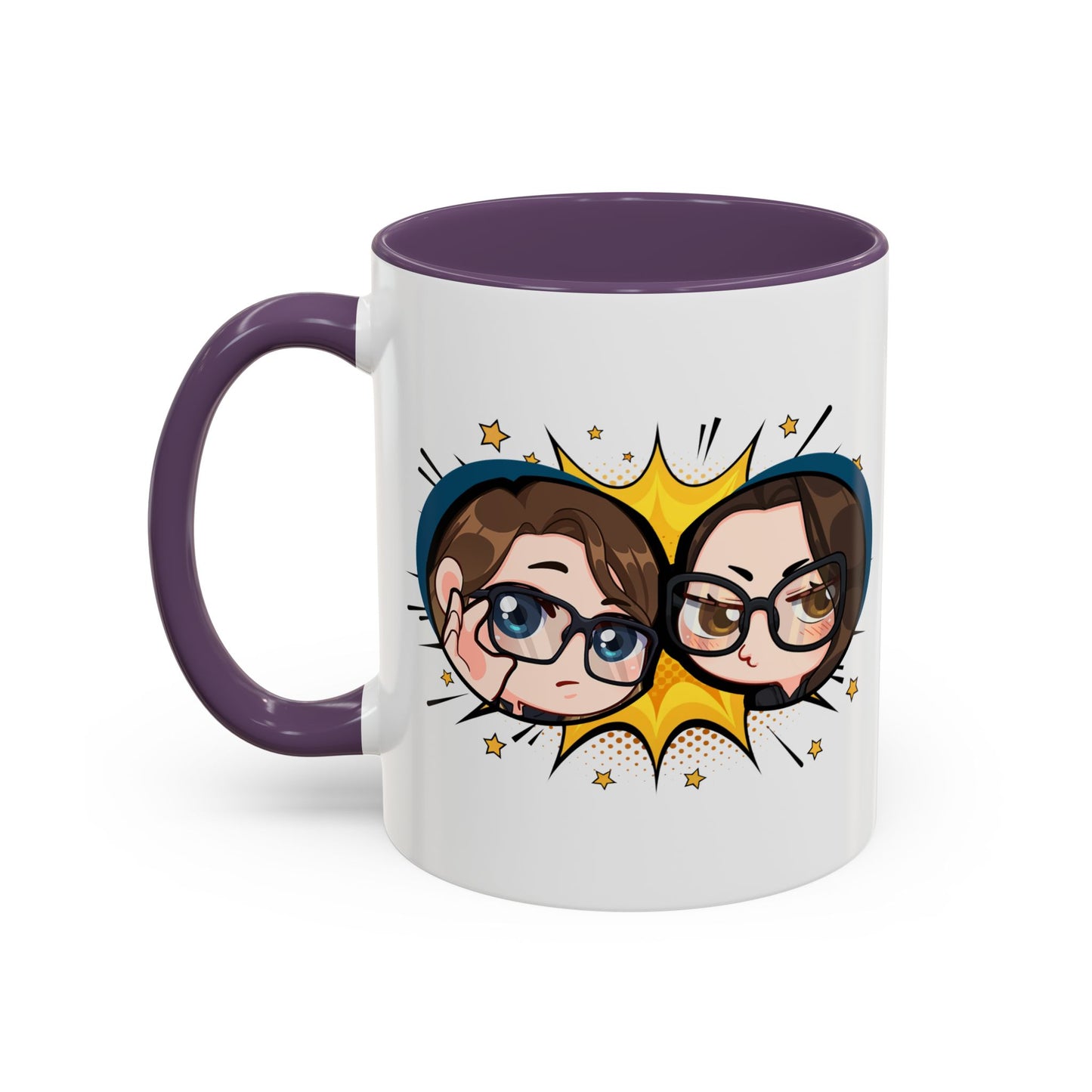 Plotholes & Payoffs Chibi Logo Ceramic Accent Mug
